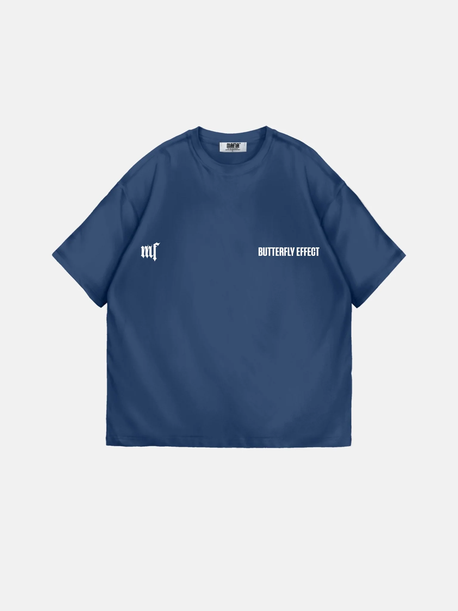 Oversize 'Butterfly Effect' T-Shirt - Navy Peony - Image 3