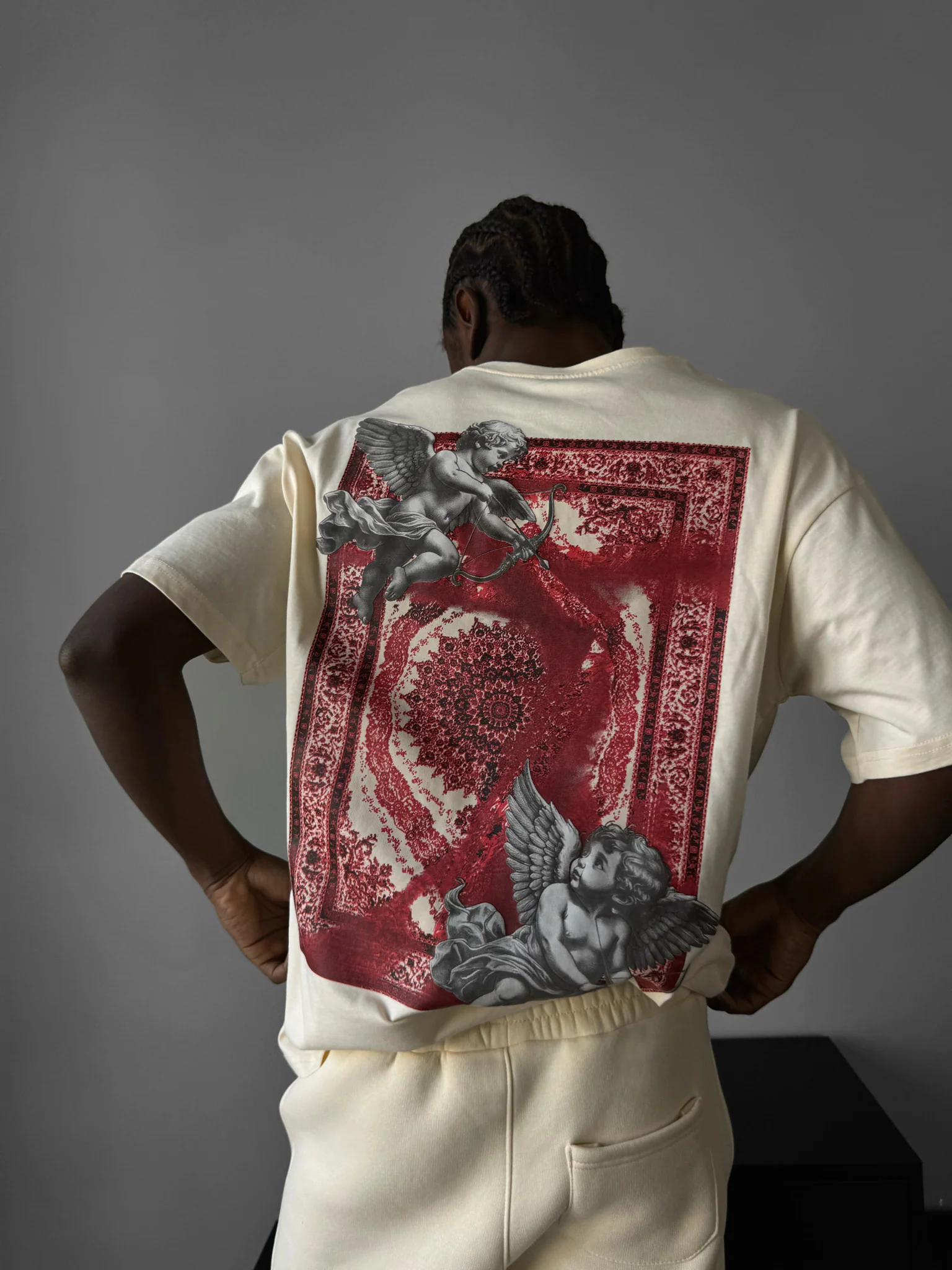 Oversize Carpet Angel T-Shirt - Antique White - Image 2