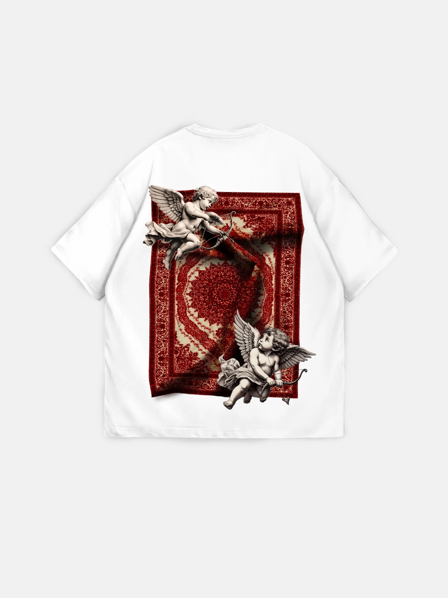 Oversize Carpet Angel T-Shirt - Ecru - Image 3