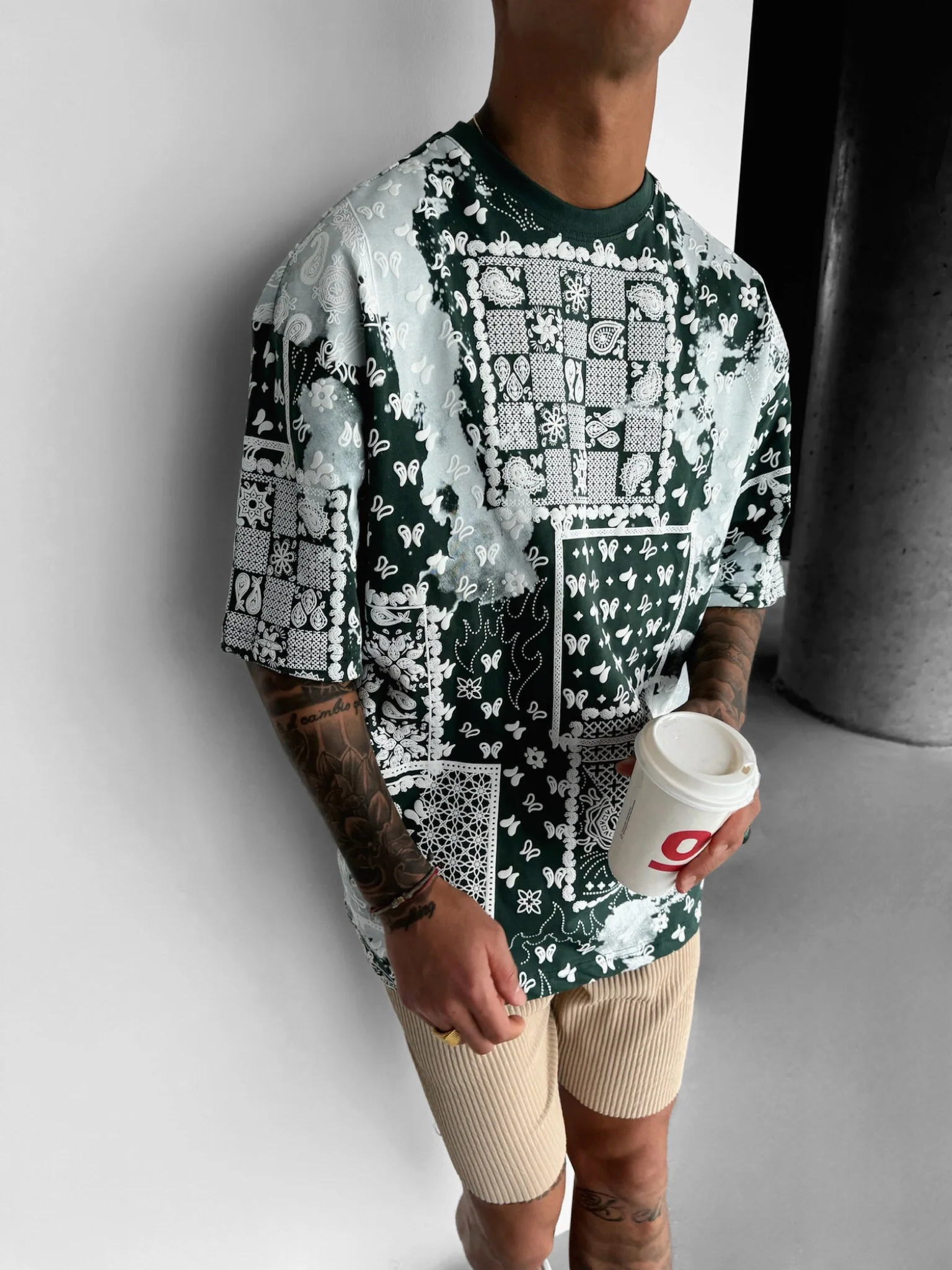 Oversize Carpet T-shirt - Petrol - Image 4