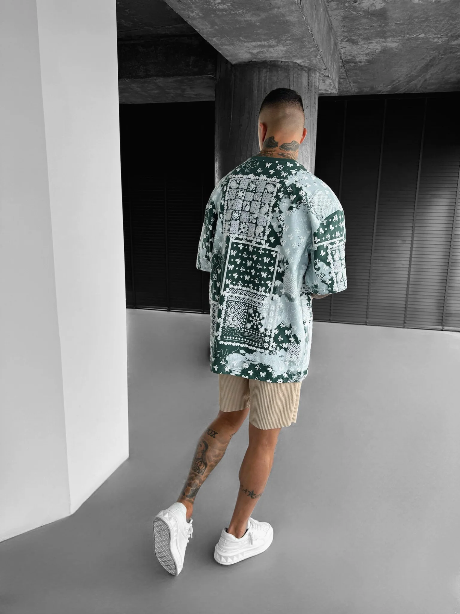 Oversize Carpet T-shirt - Petrol - Image 7