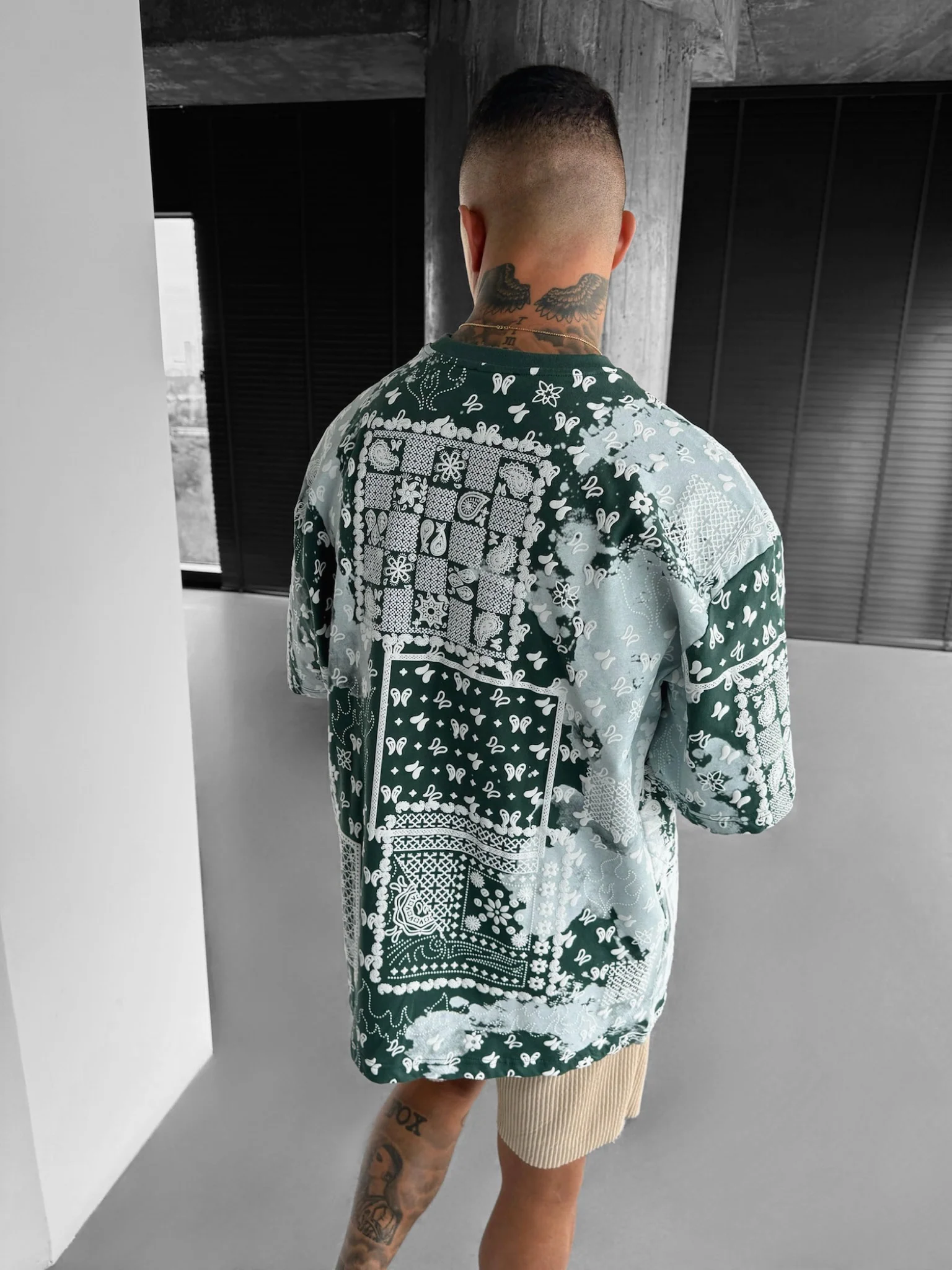 Oversize Carpet T-shirt - Petrol - Image 8
