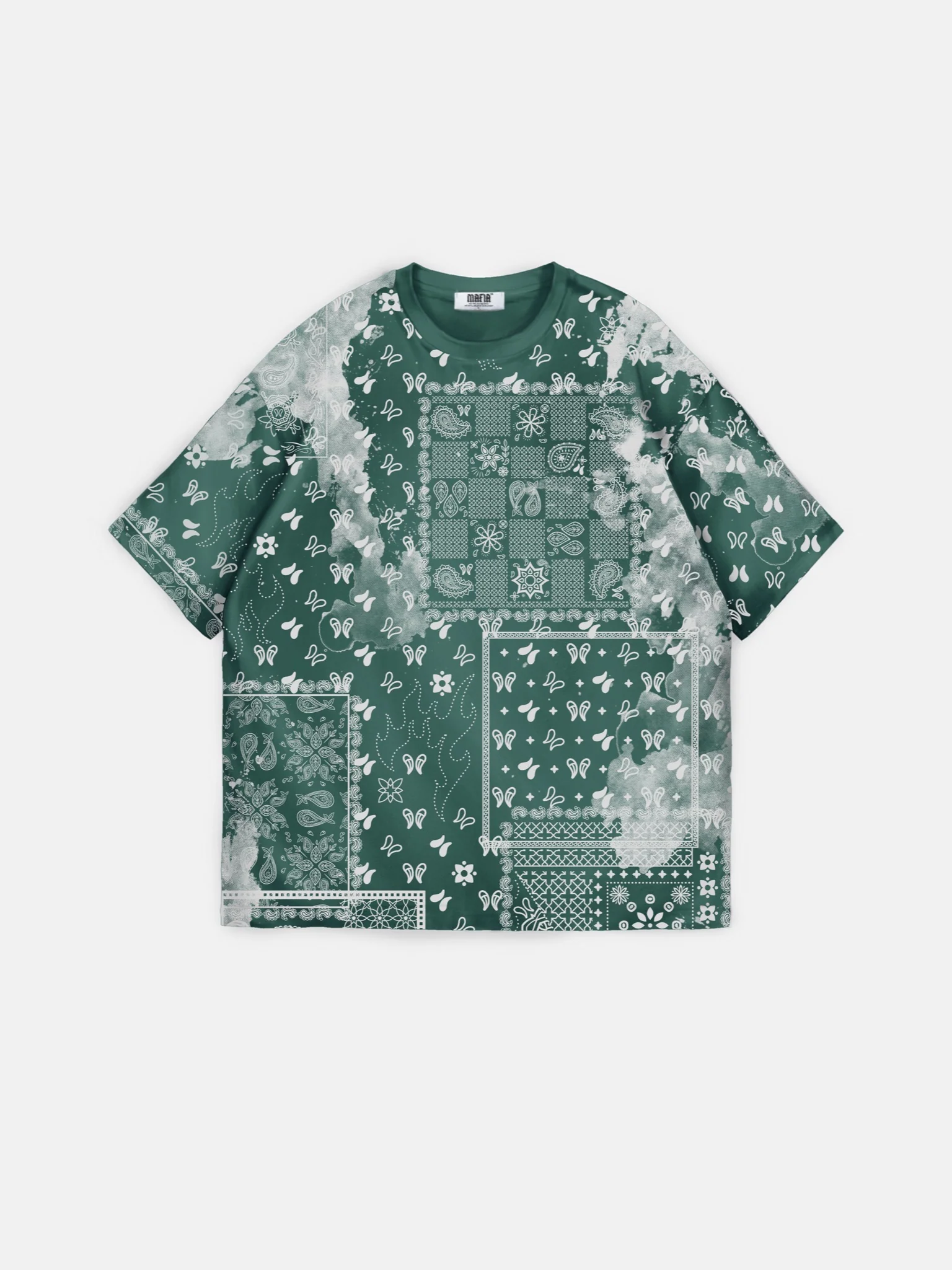 Oversize Carpet T-shirt - Petrol - Image 9