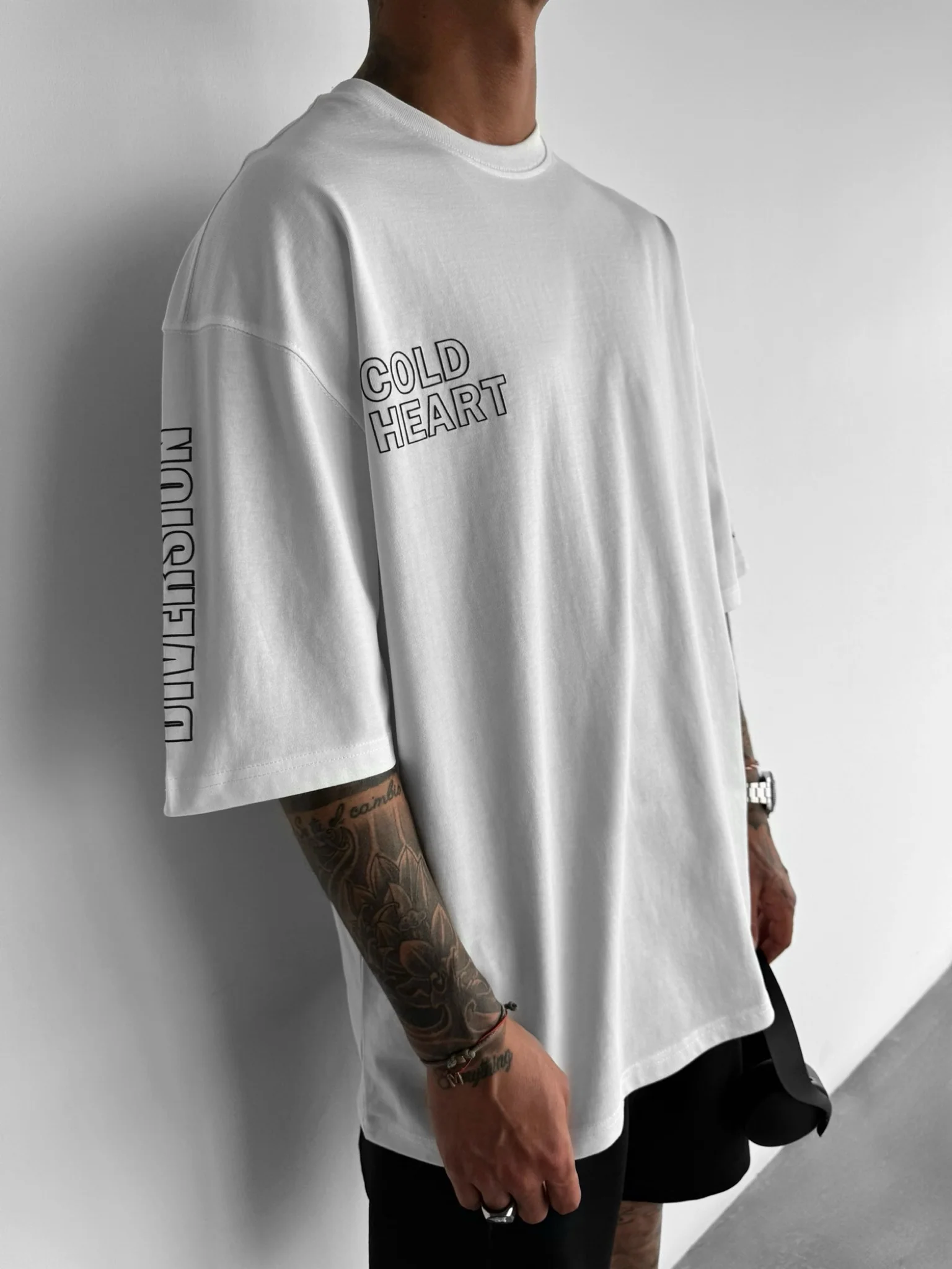 Oversize Cold Heart T-Shirt - Ecru - Image 3