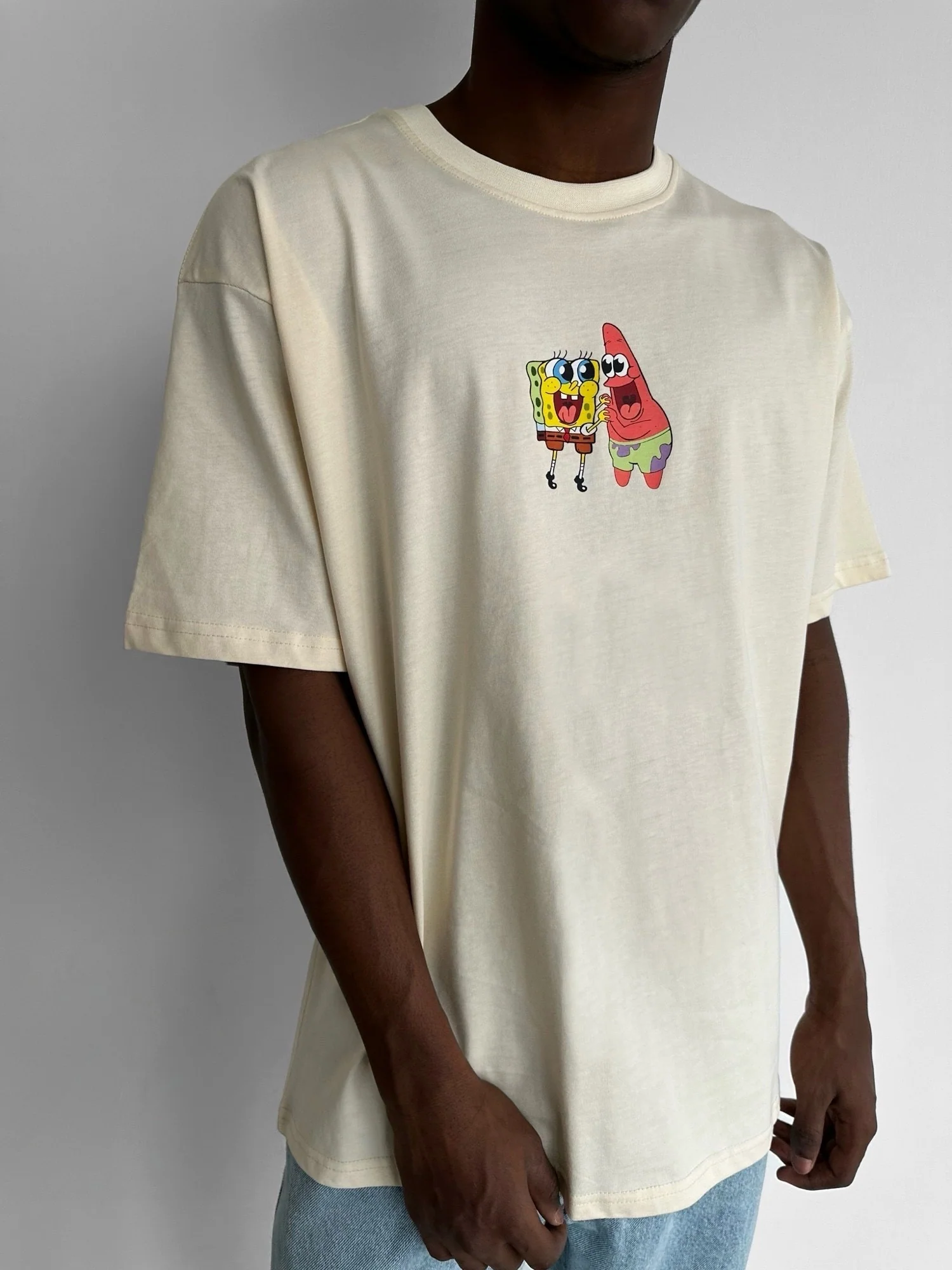 Oversize Comic T-Shirt - Antique White - Image 2