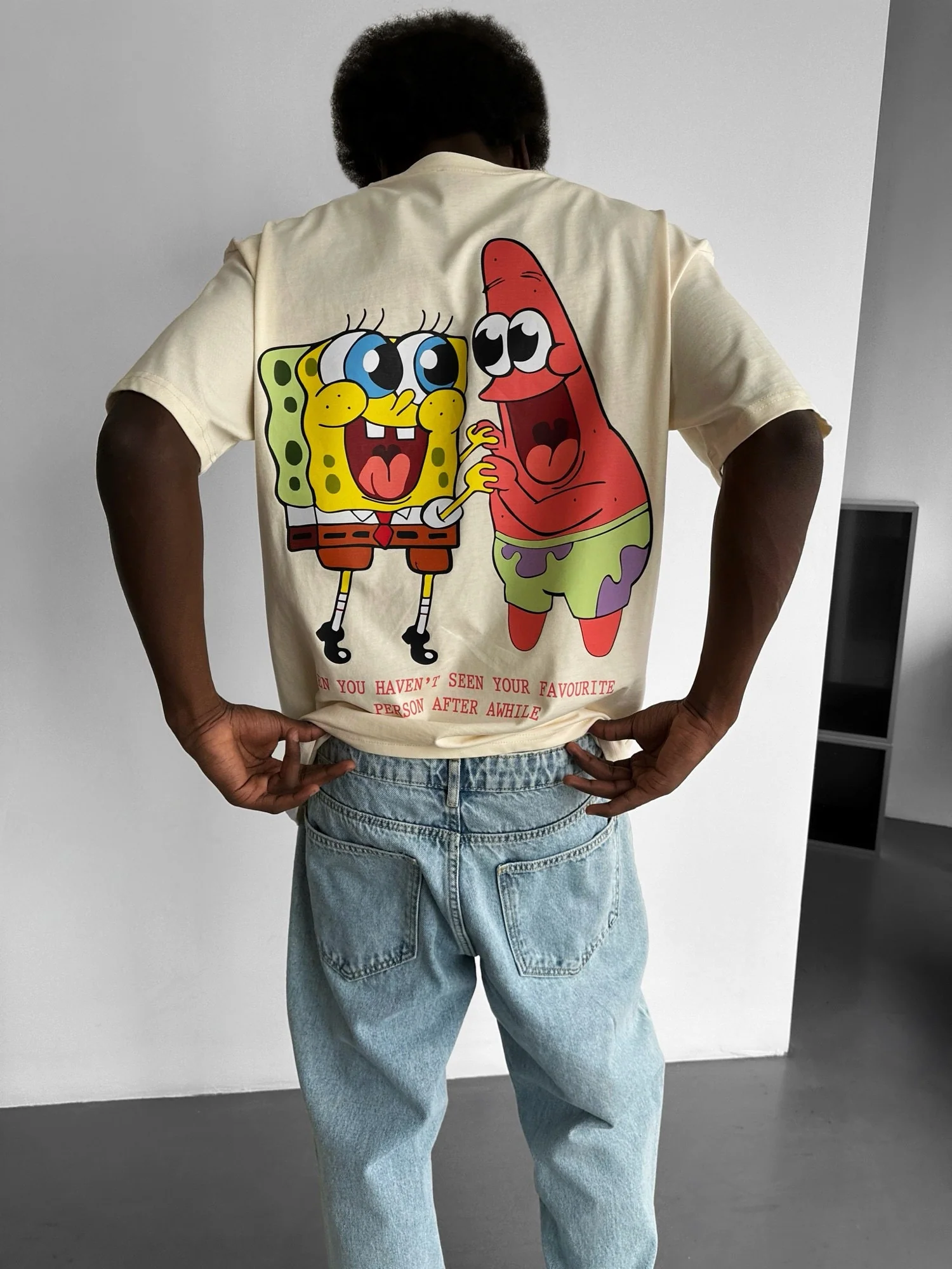 Oversize Comic T-Shirt - Antique White - Image 3