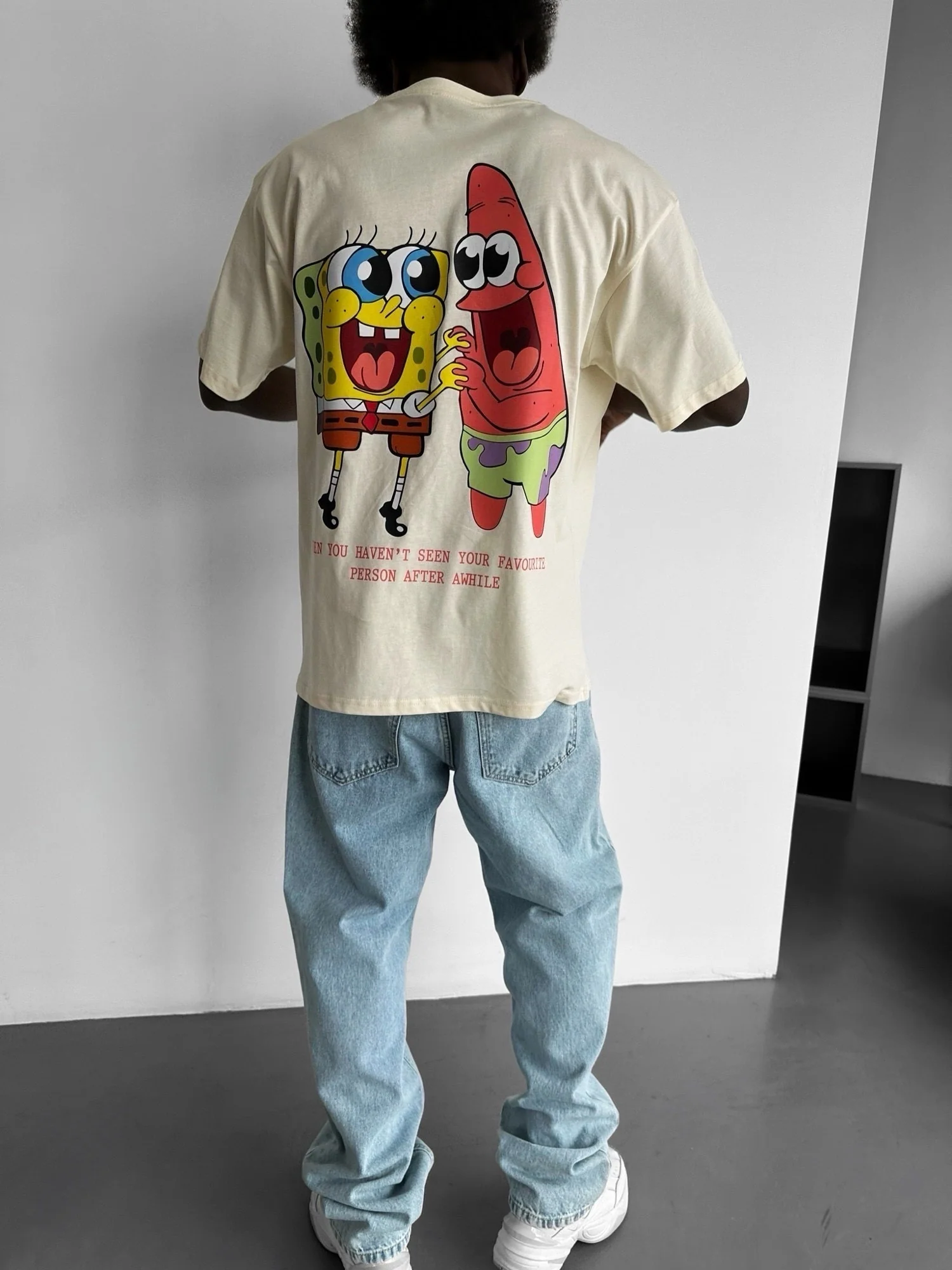 Oversize Comic T-Shirt - Antique White - Image 4