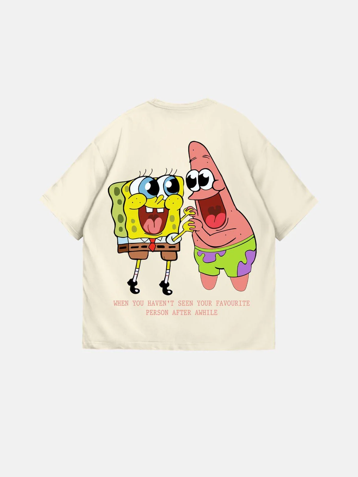 Oversize Comic T-Shirt - Antique White - Image 6