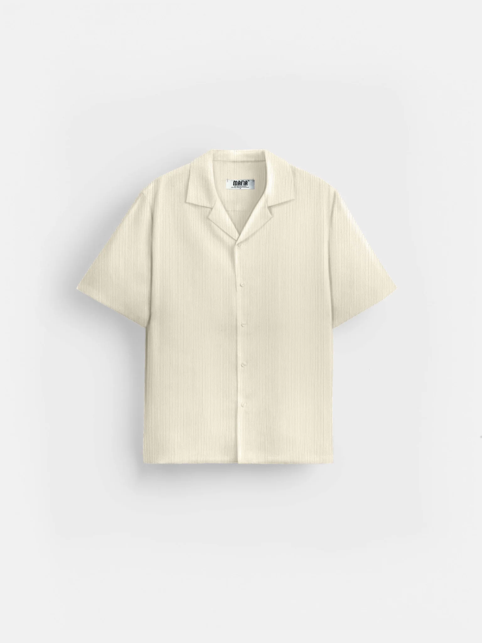 Oversize Cord Shirt - Beige - Image 3