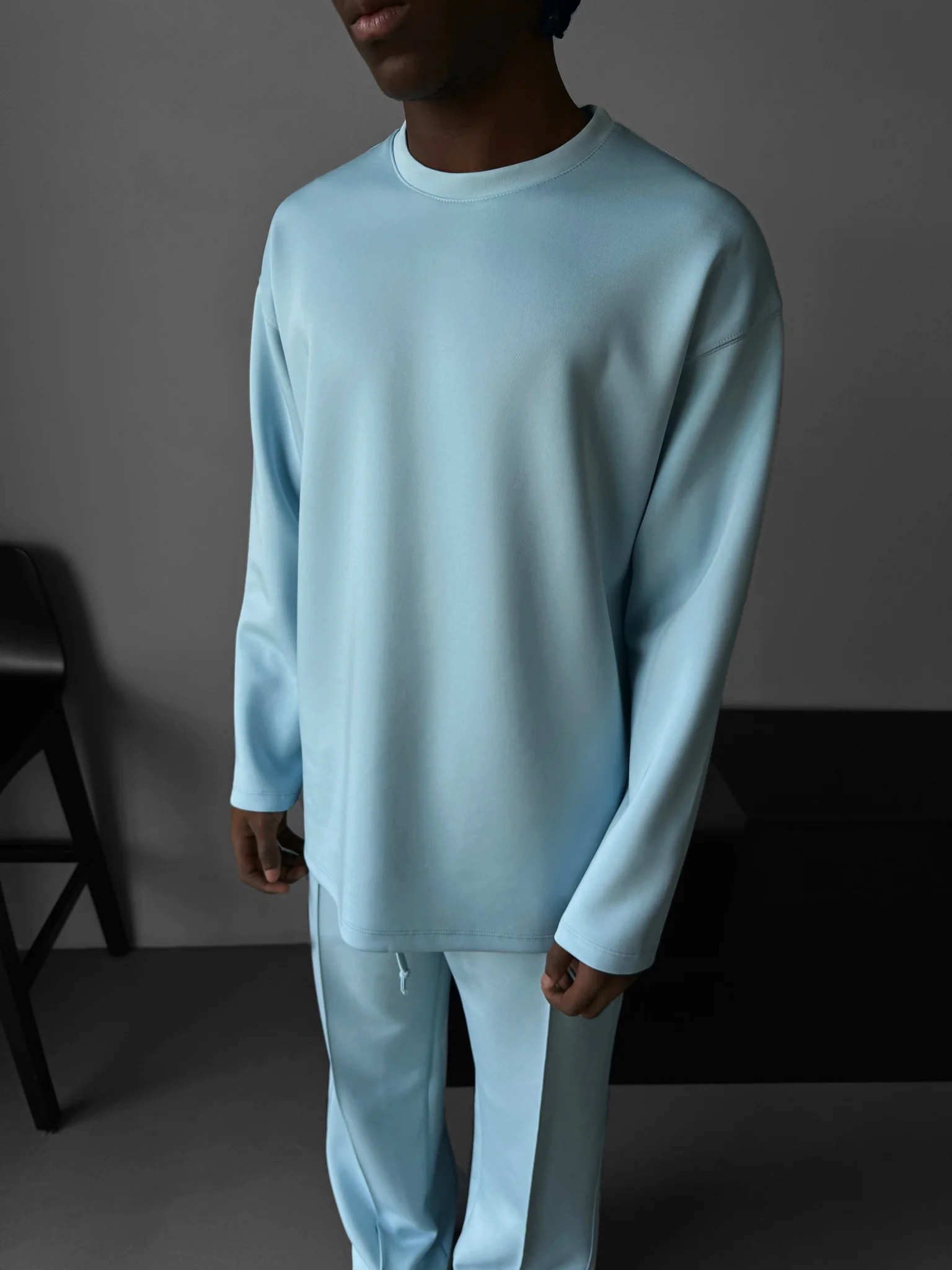 Oversize Diver Sweatshirt - Babyblue - Image 2
