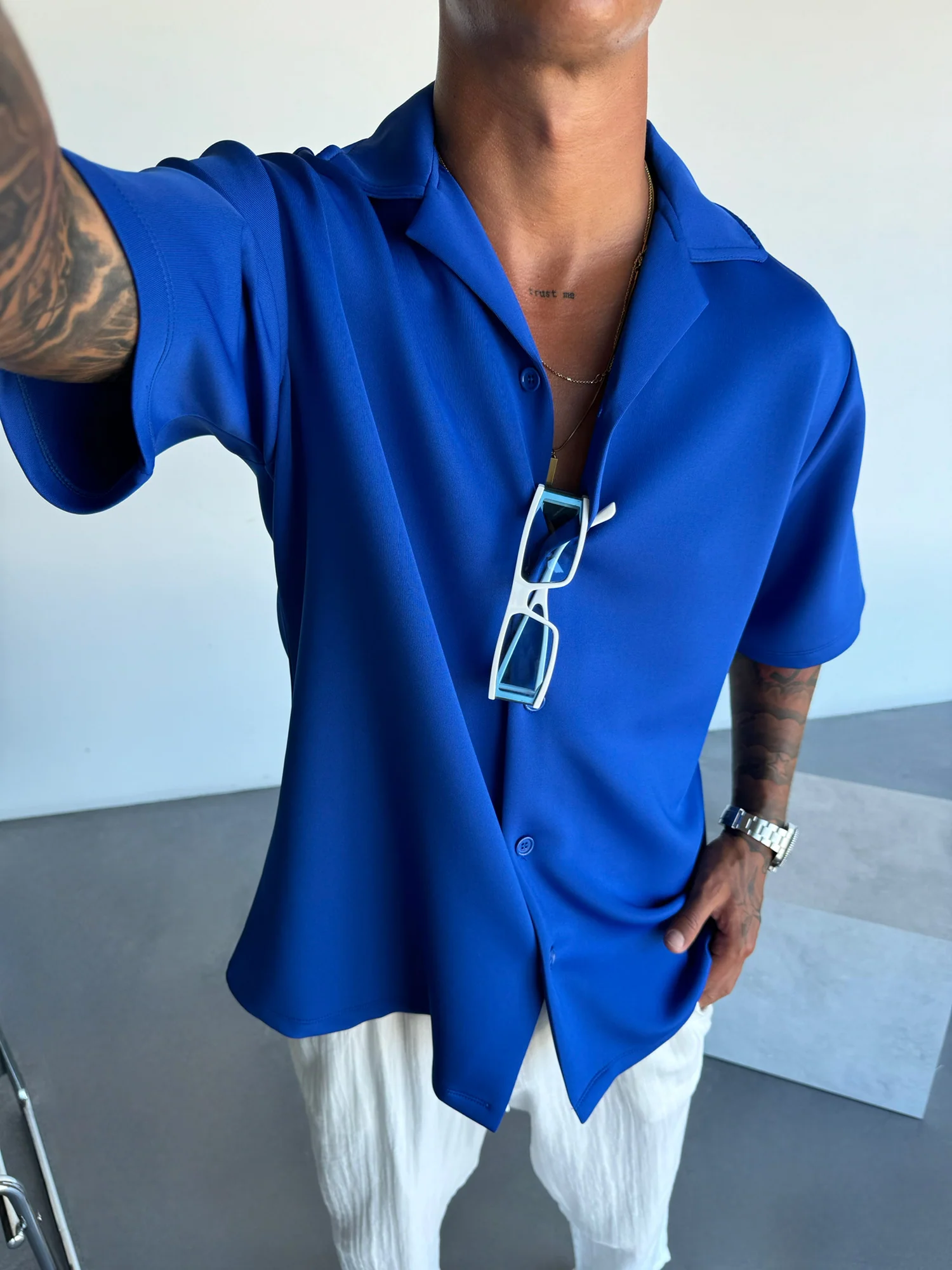 Oversize Diver Shirt - Saks - Image 2