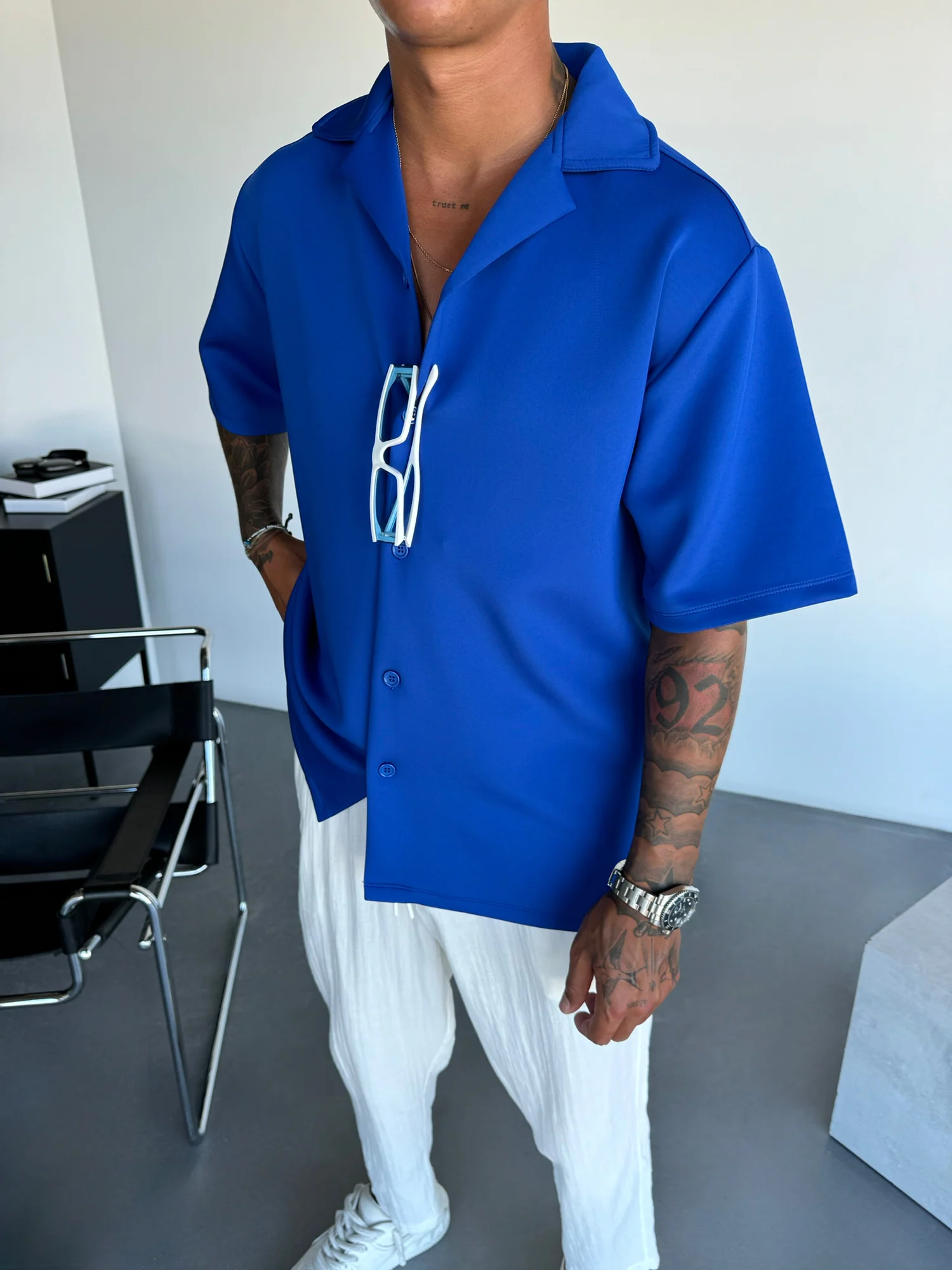Oversize Diver Shirt - Saks - Image 3