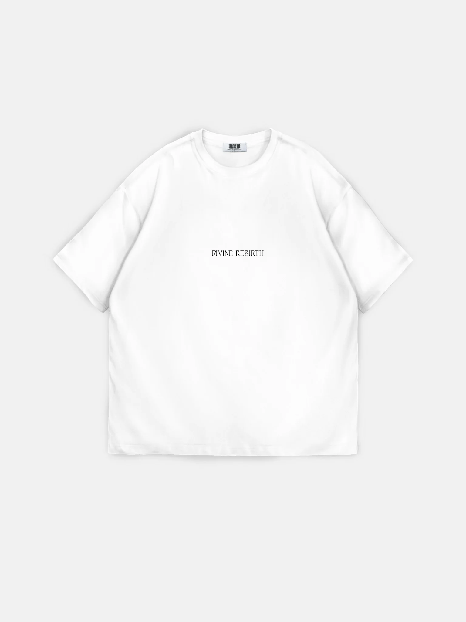Oversize 'Divine Rebirth' T-Shirt - Ecru - Image 7