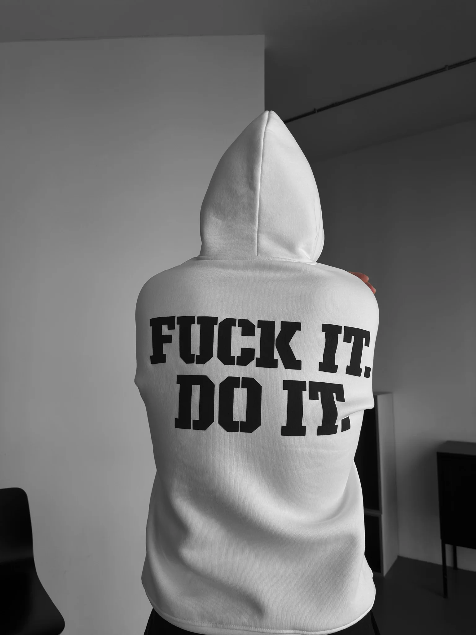 Oversize Do It Hoodie - Ecru - Image 2
