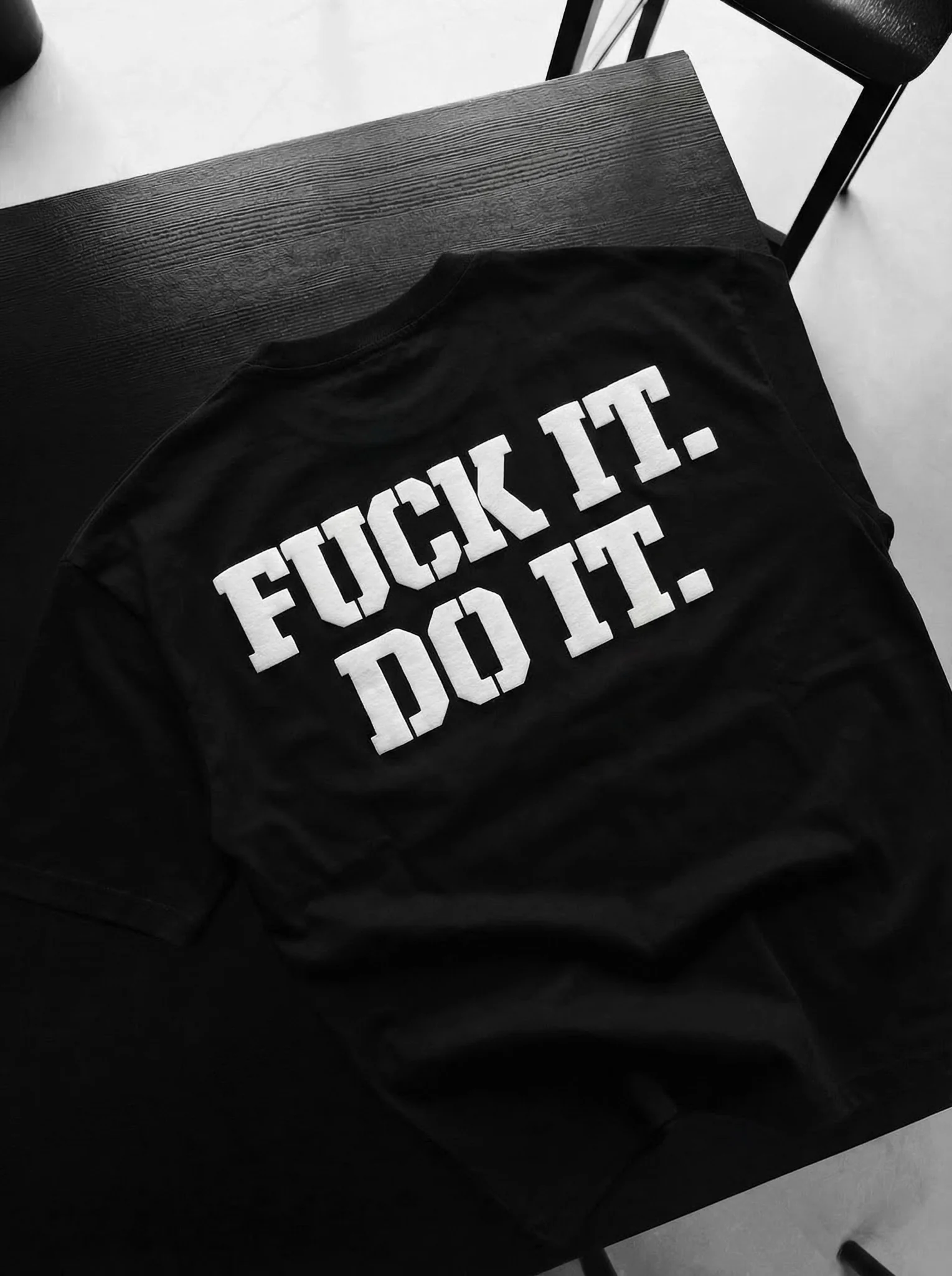 Oversize Do It T-shirt - Black