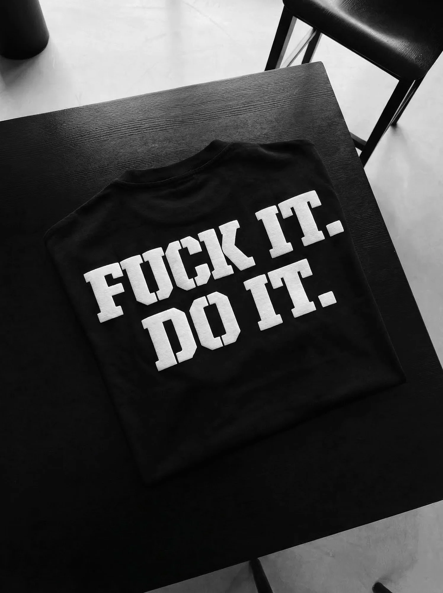 Oversize Do It T-shirt - Black - Image 7