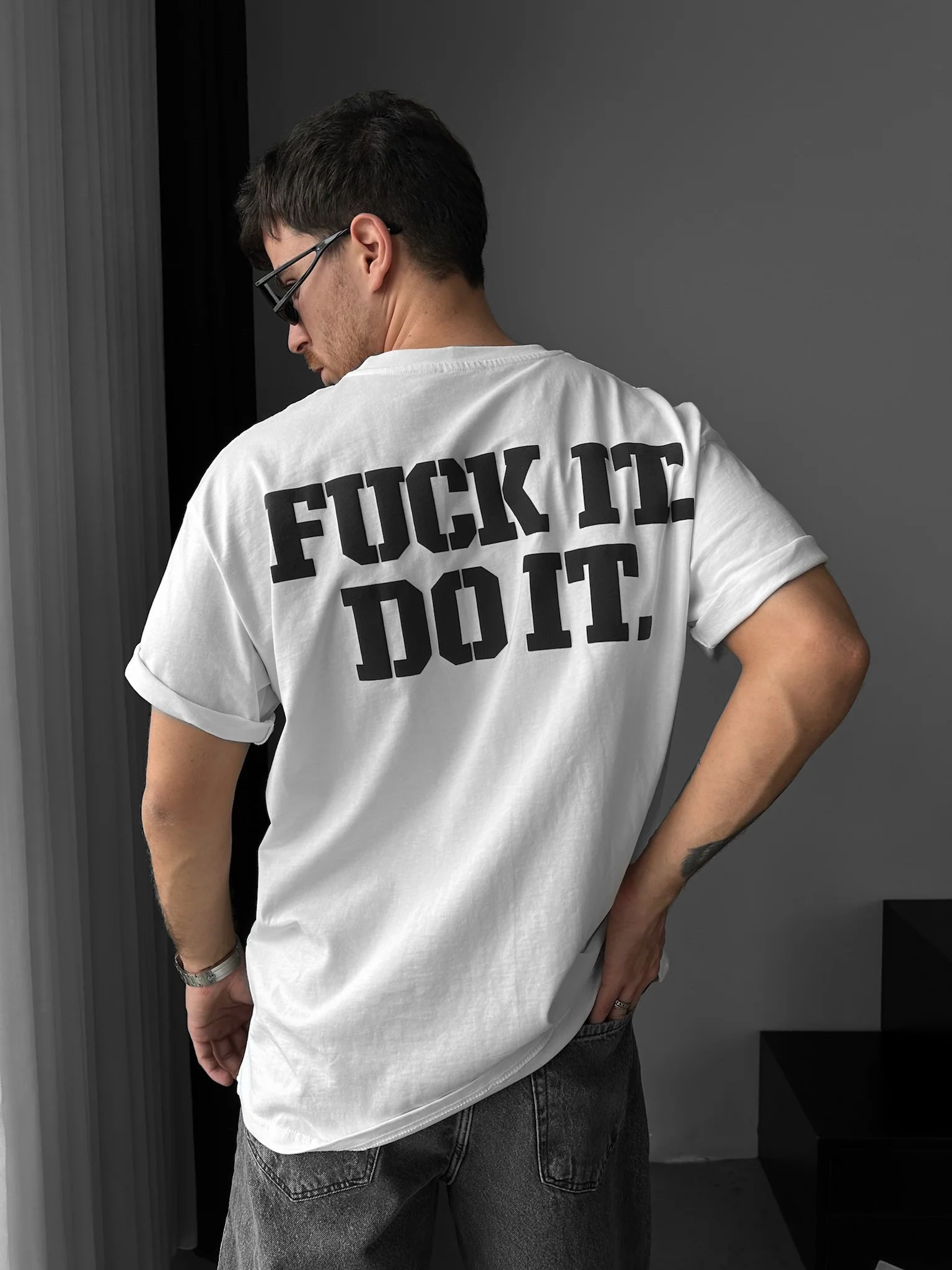 Oversize Do It T-shirt - Ecru - Image 2