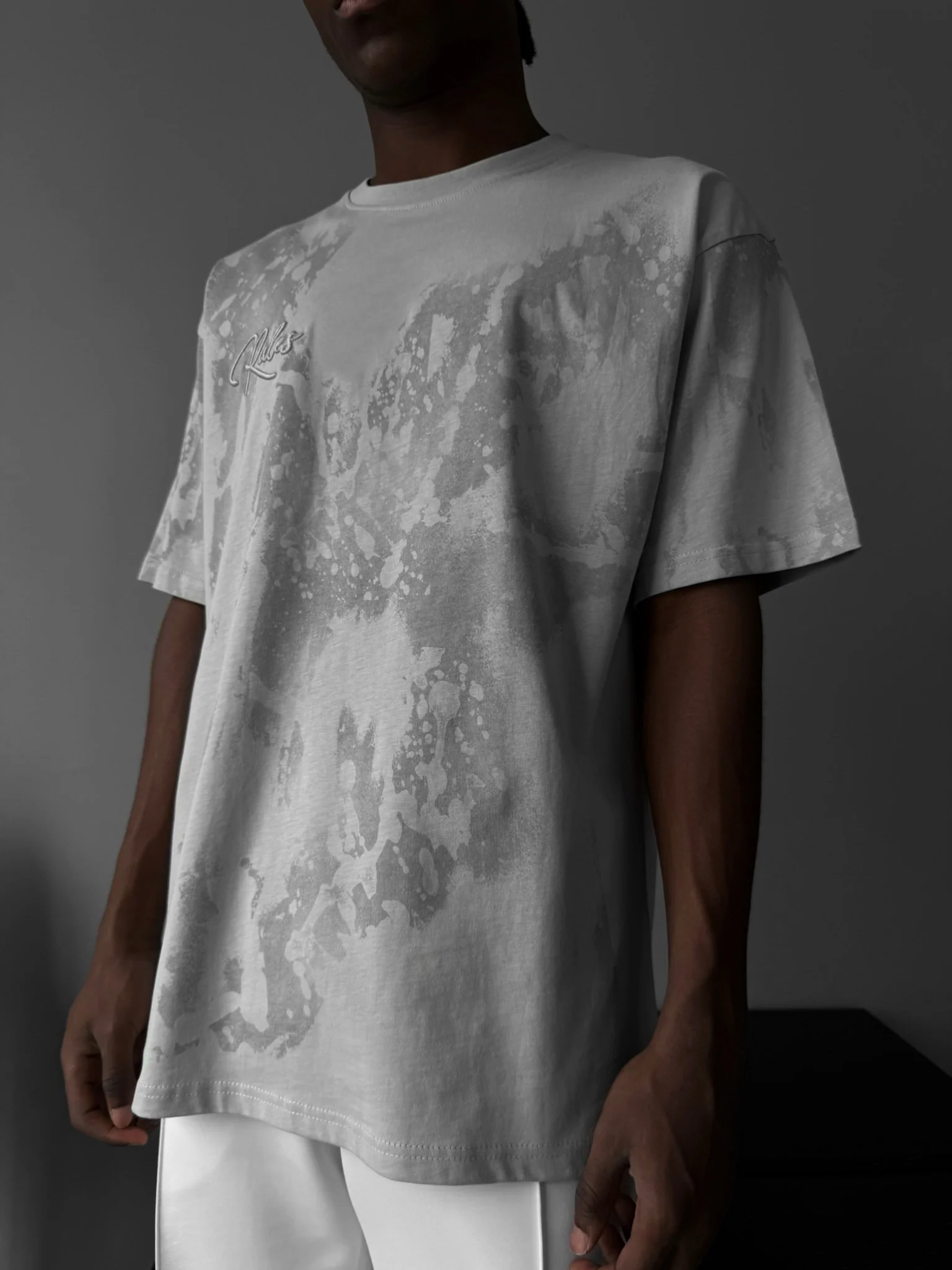 Oversize 'don’t waist it' T-Shirt - Grey - Image 3