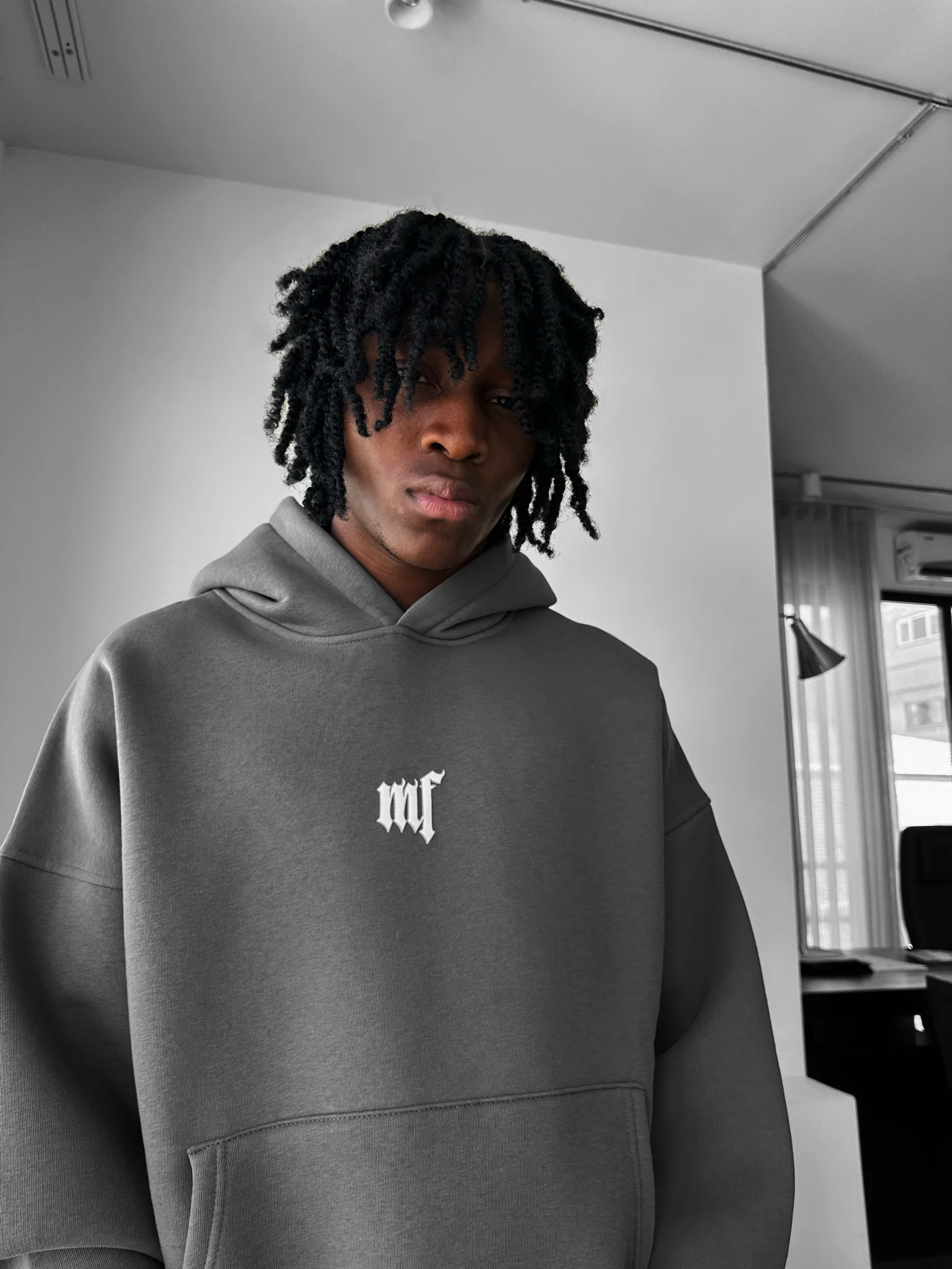 Oversize “EX” Hoodie - Anthracite - Image 4