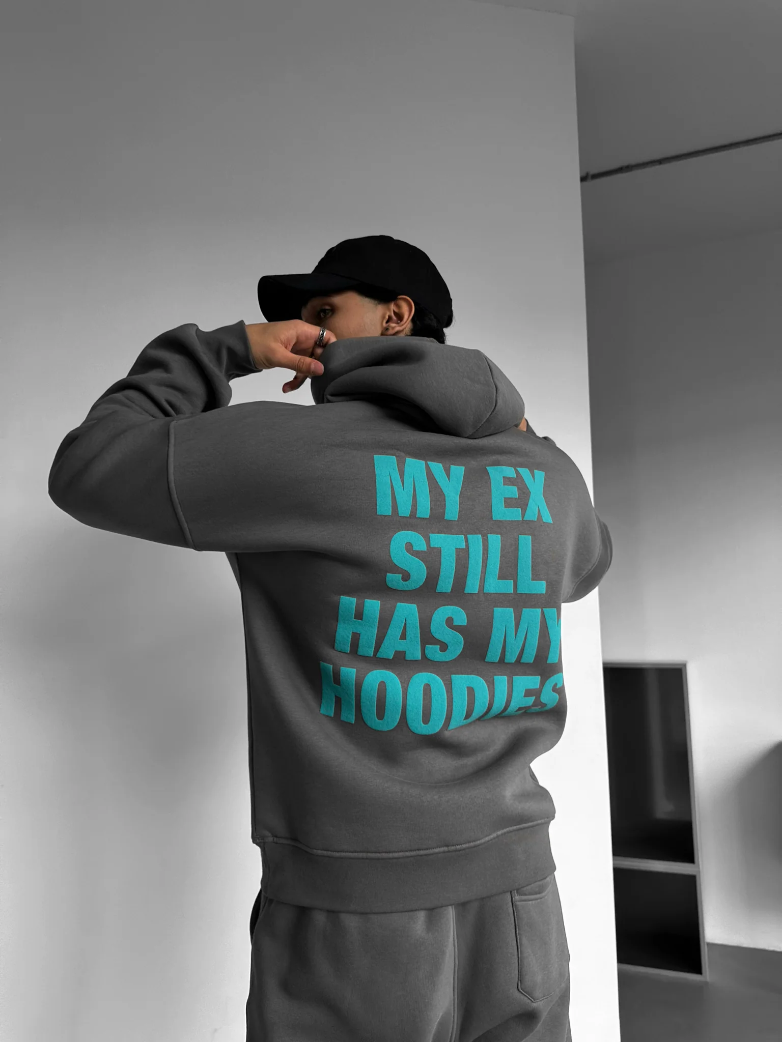 Oversize EX Part II Hoodie - Anthracite - Image 2