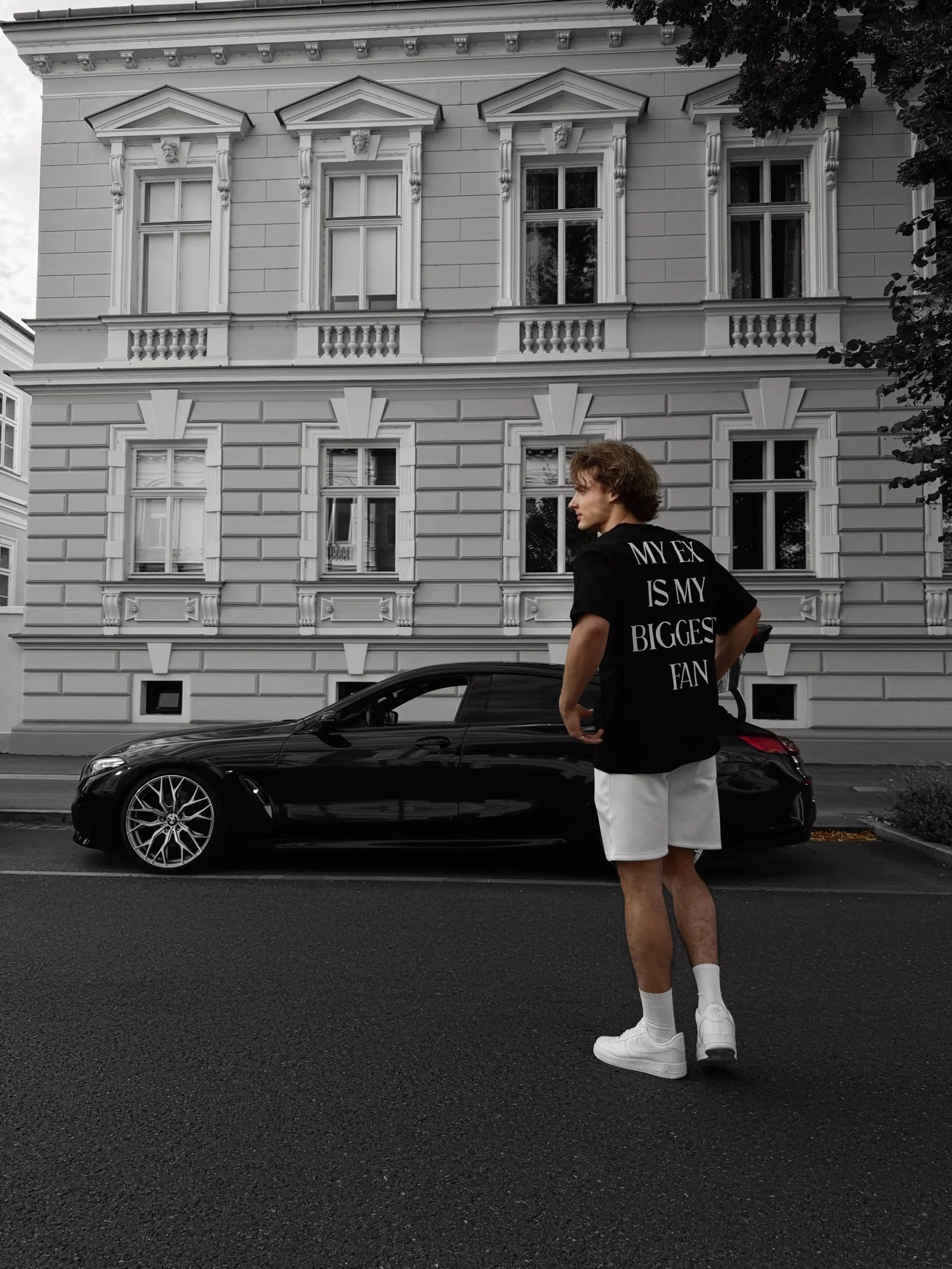 Oversize "EX" T-Shirt - Black - Image 3