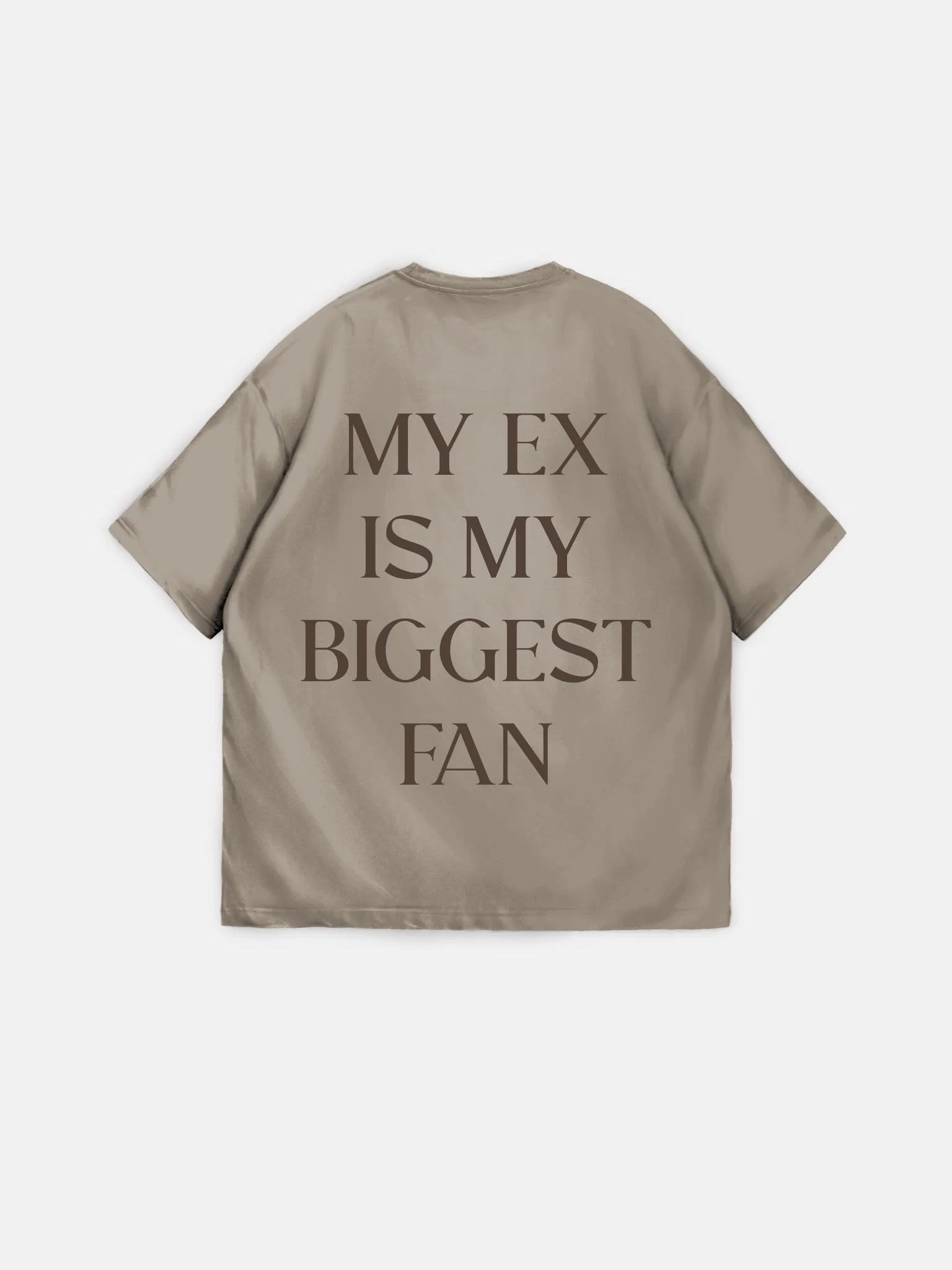 Oversize "EX" T-Shirt -Beige - Image 7
