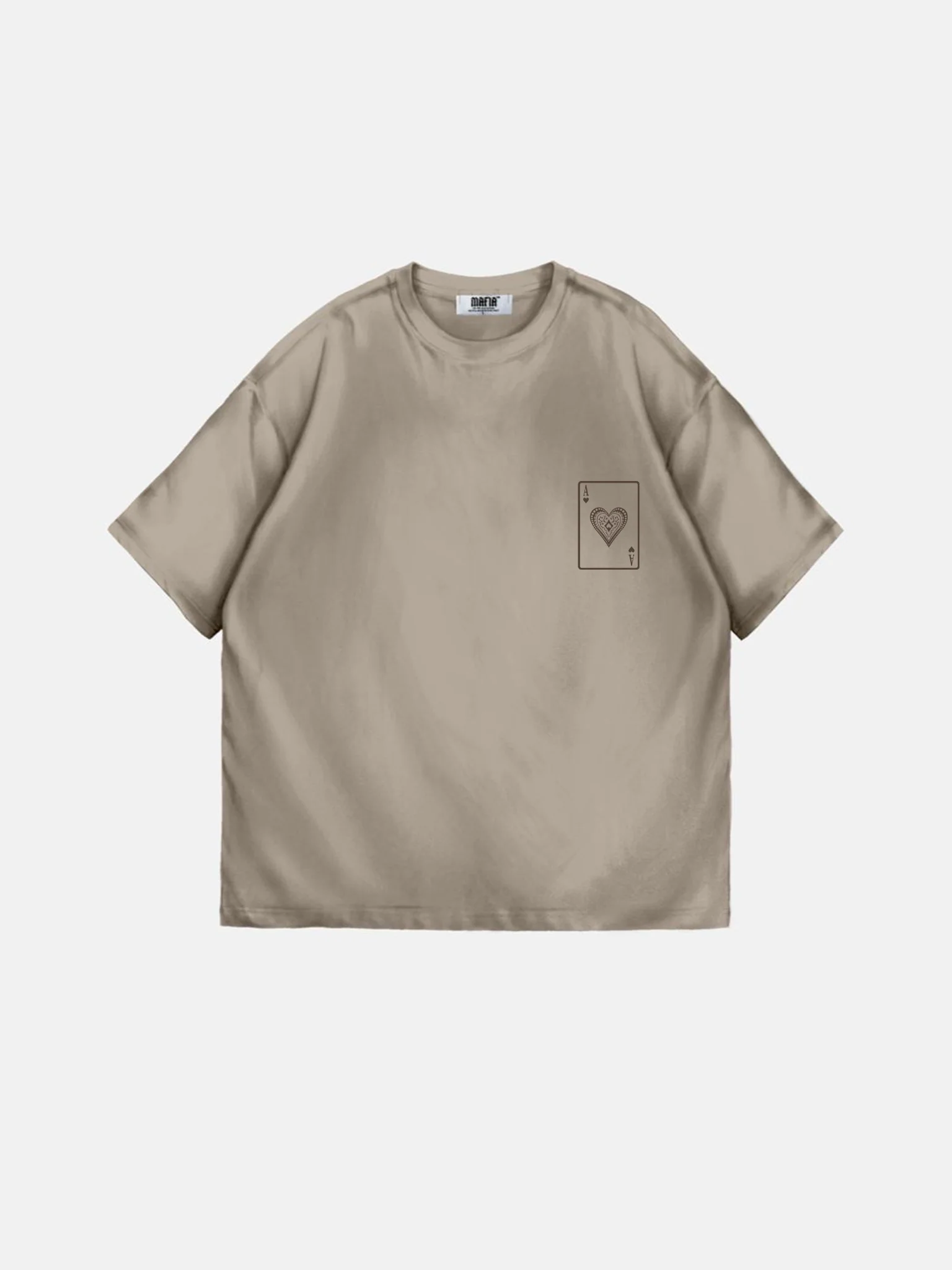 Oversize "EX" T-Shirt -Beige - Image 8