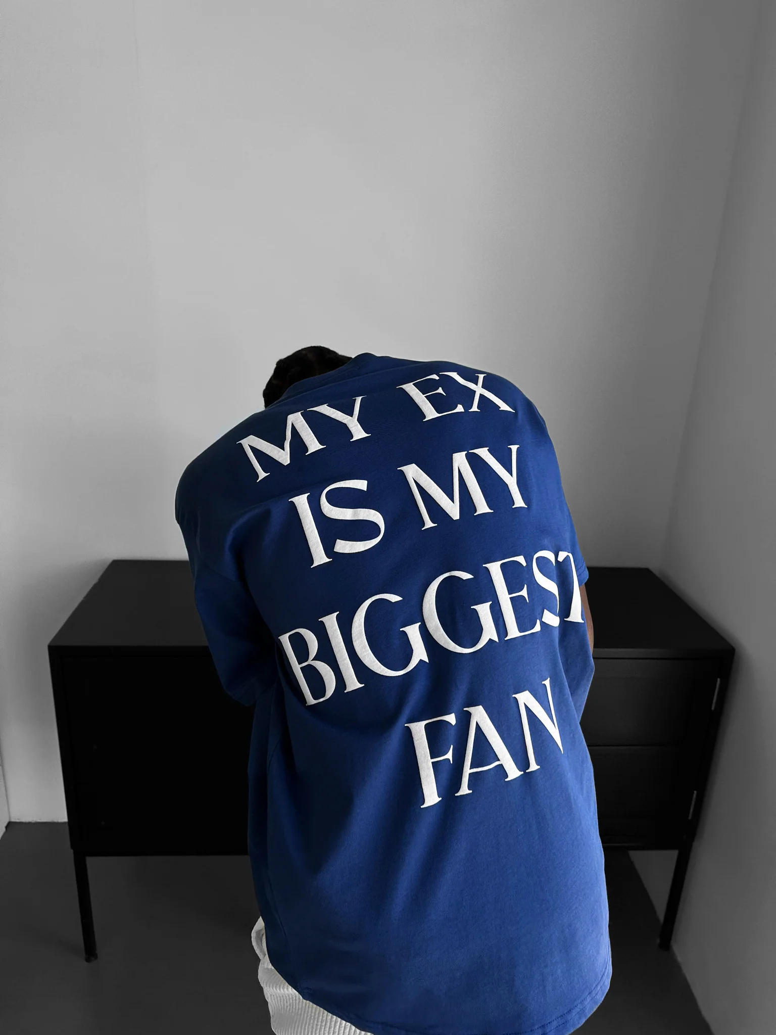 Oversize "EX" T-Shirt - Navy Peony - Image 2