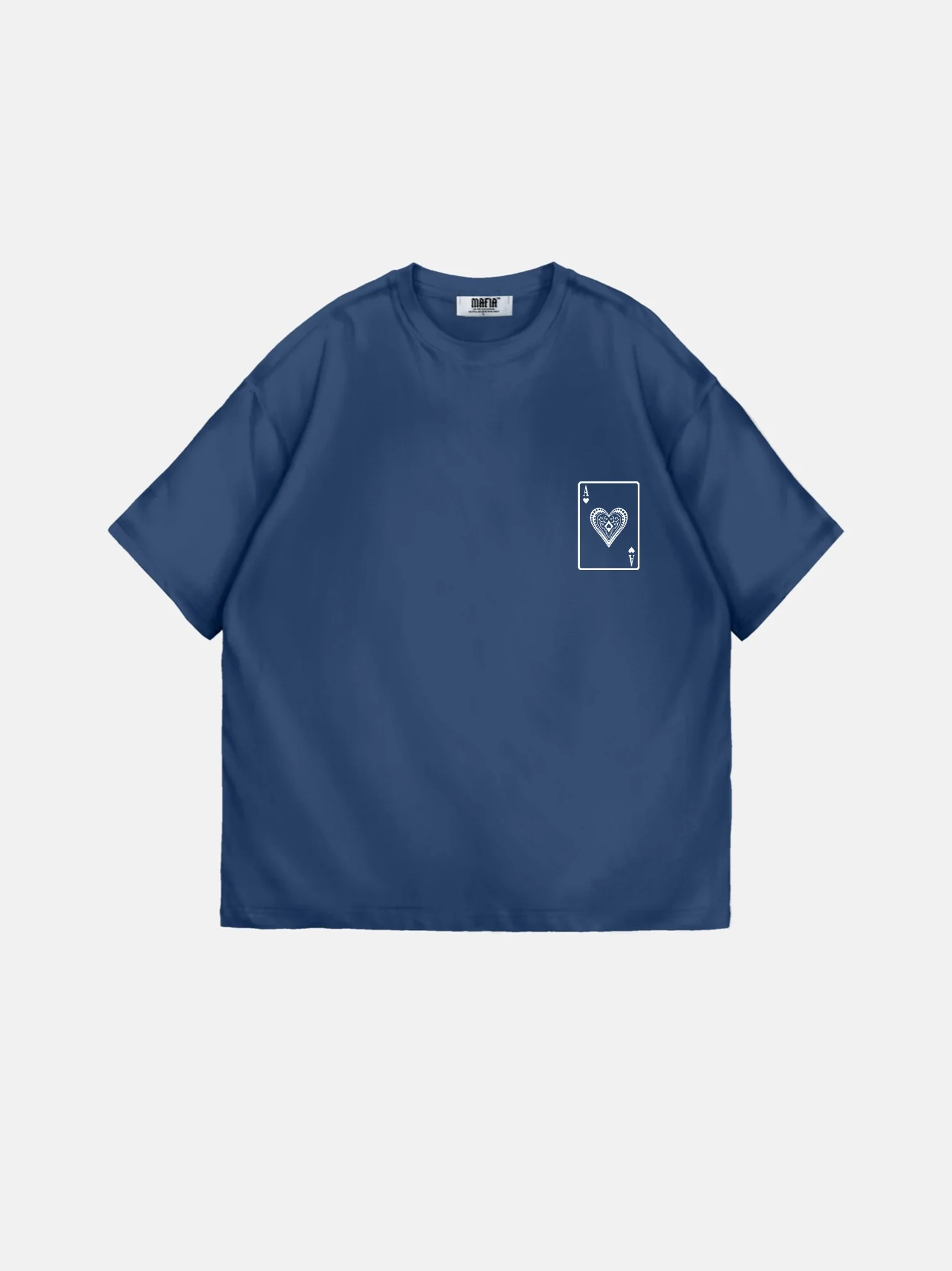 Oversize "EX" T-Shirt - Navy Peony - Image 8