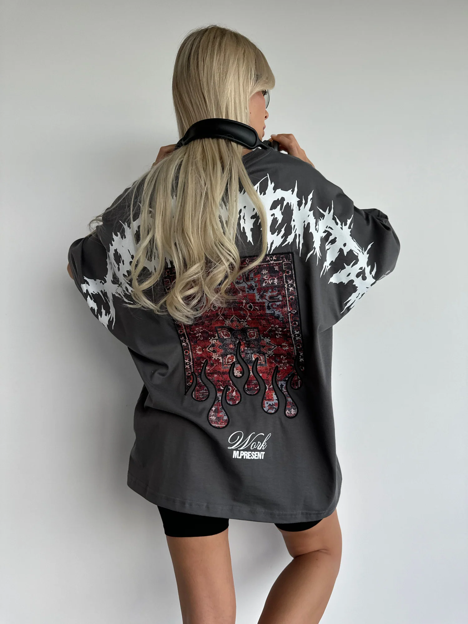 Oversize Experimental T-Shirt - Anthracite - Image 3