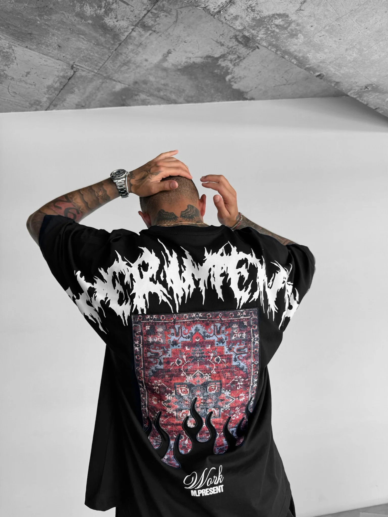 Oversize Experimental T-Shirt - Black - Image 2