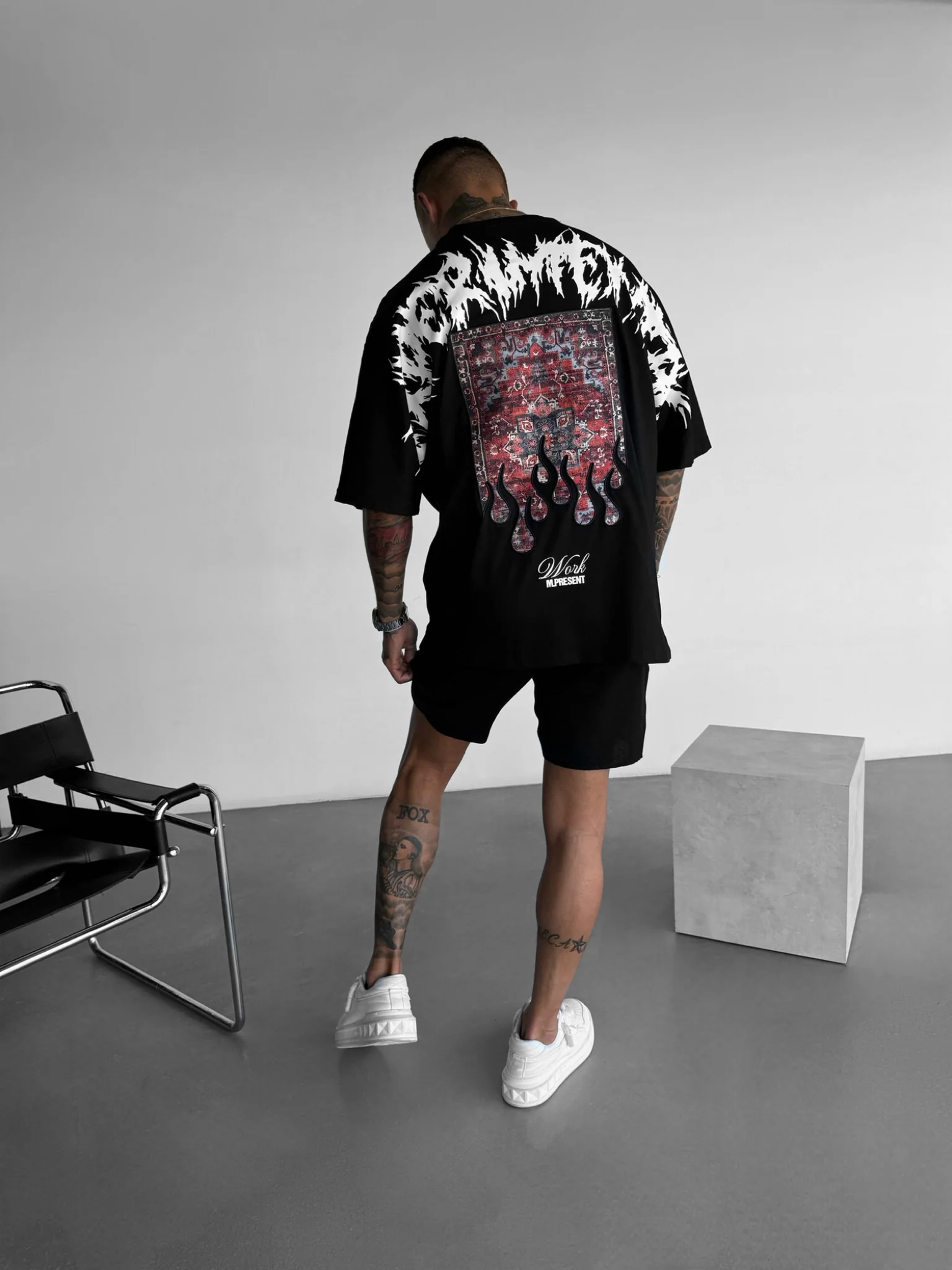Oversize Experimental T-Shirt - Black - Image 3