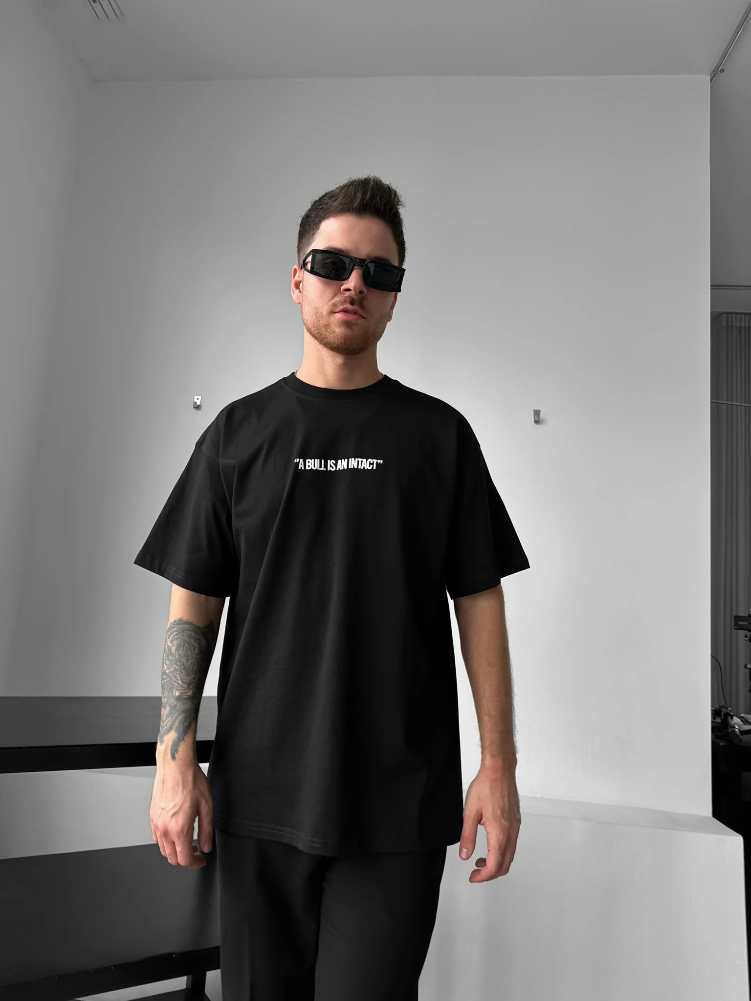 Oversize Fired Bull T-shirt - Black - Image 3