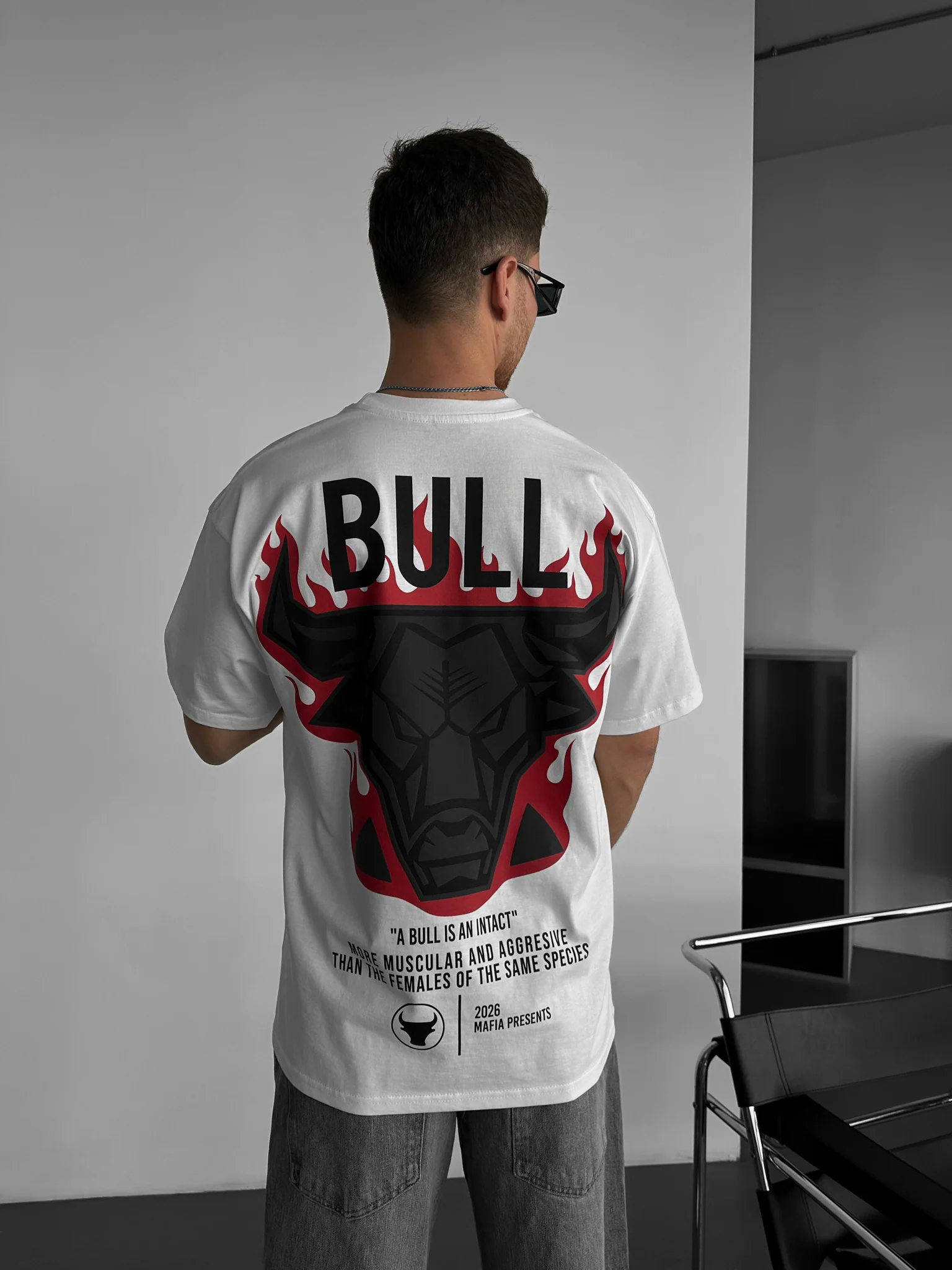 Oversize Fired Bull T-shirt - Ecru - Image 2