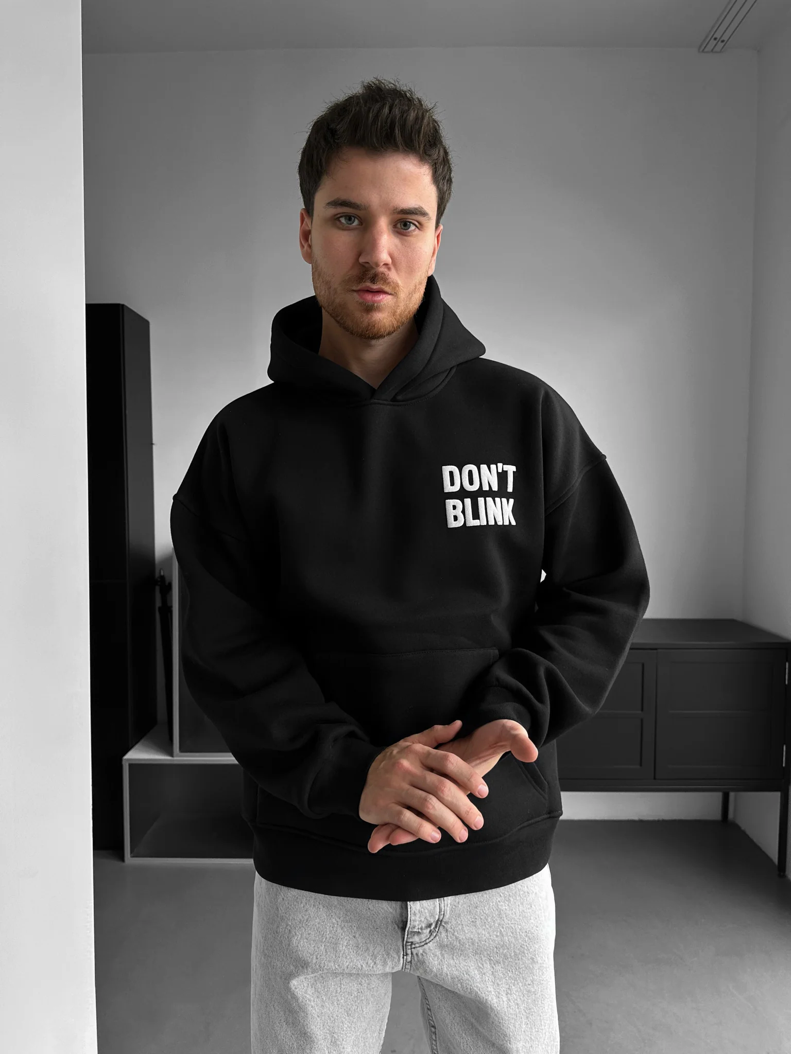 Oversize Fool You Hoodie - Black - Image 4