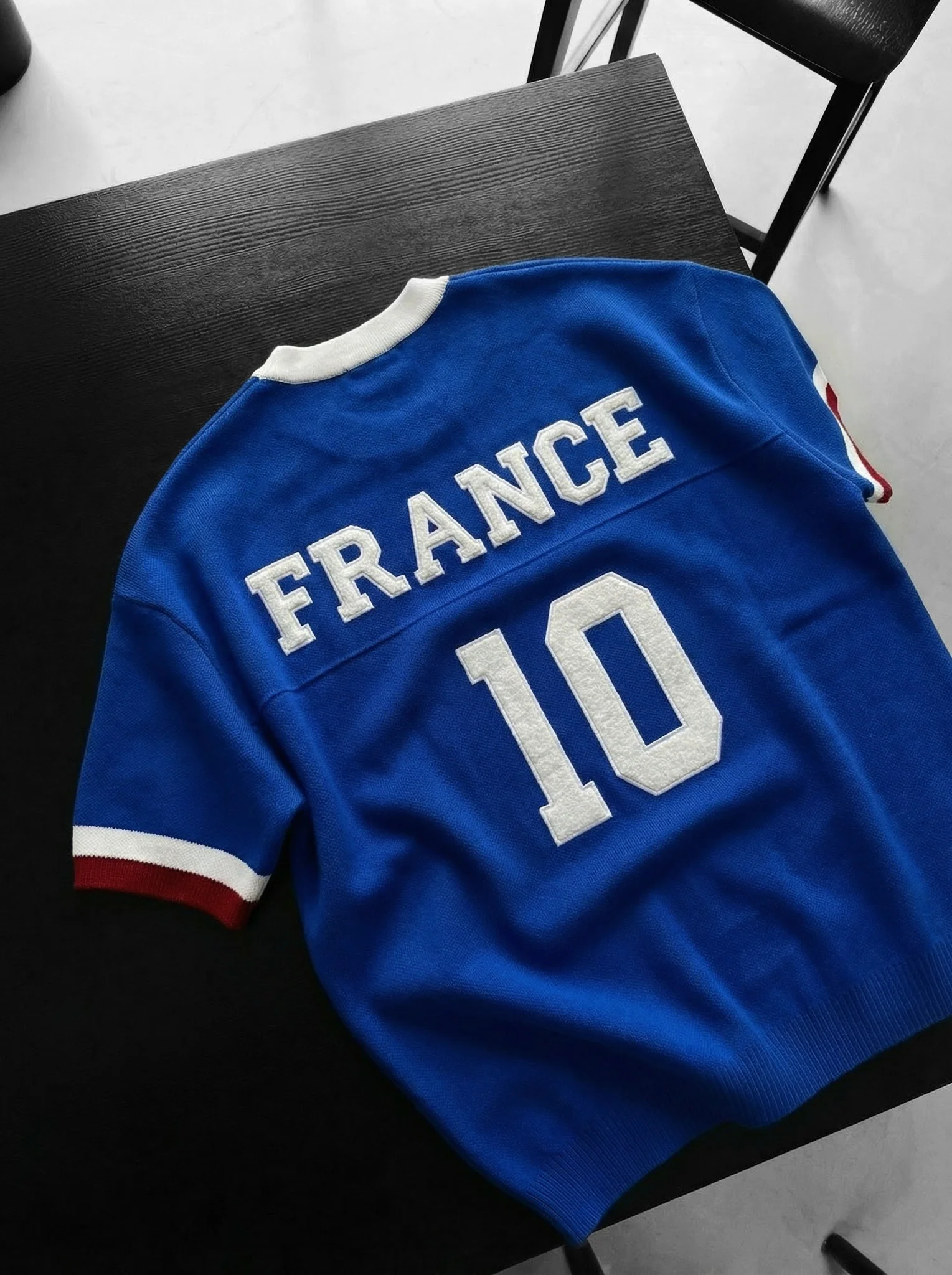 Oversize France Knit T-shirt - Sax - Image 2