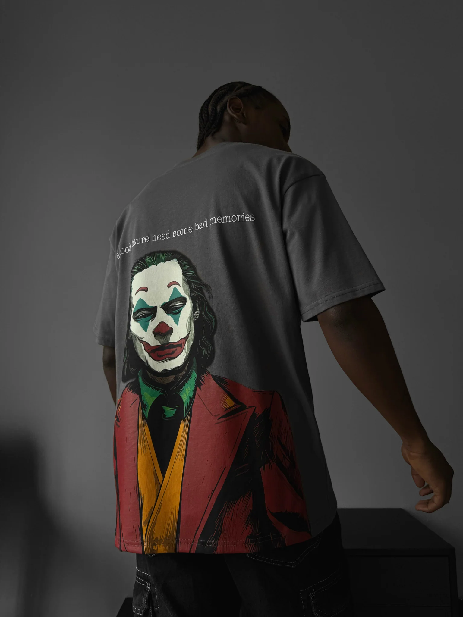 Oversize "Future Memories" T-Shirt - Anthracite - Image 2