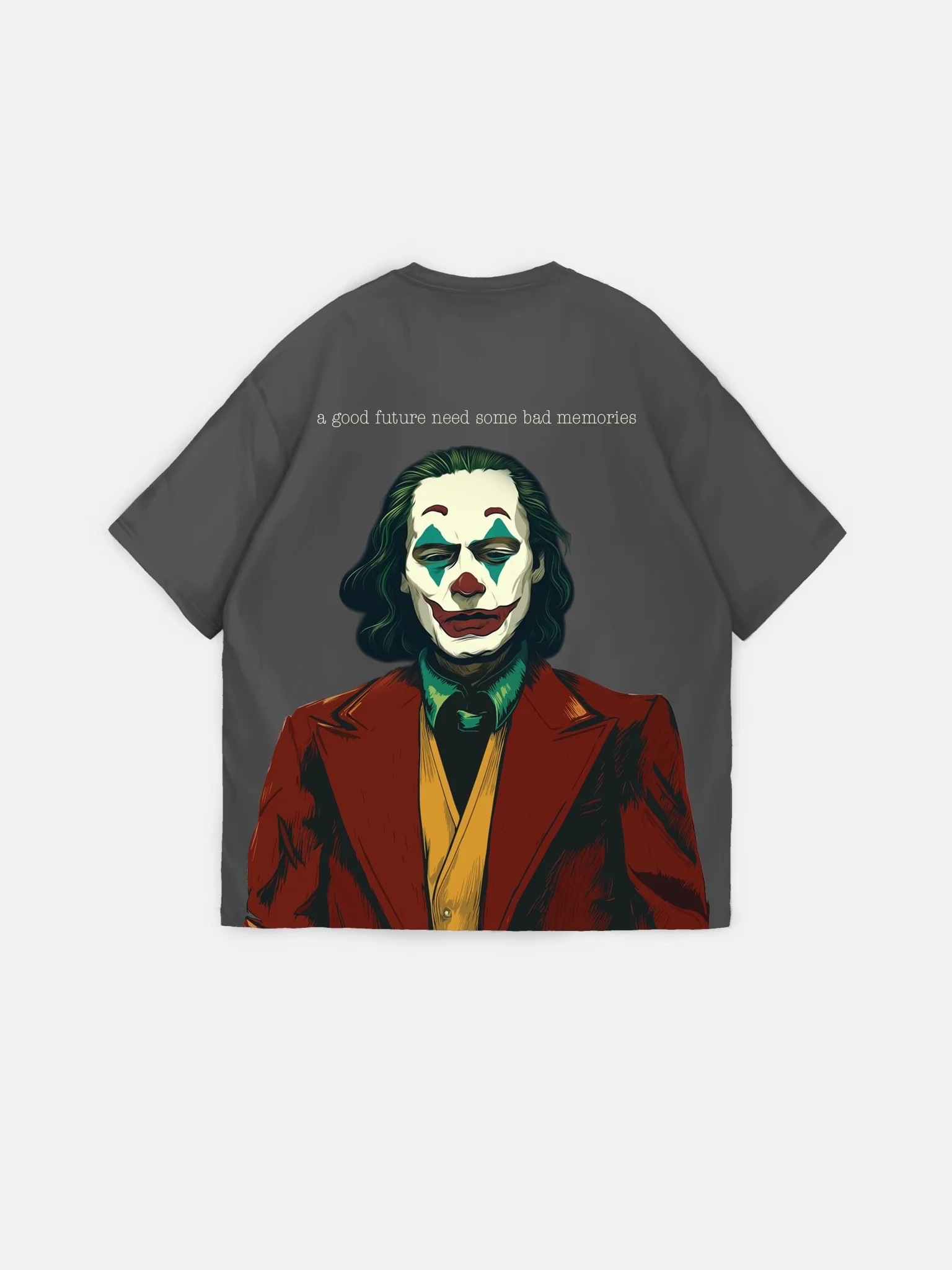 Oversize "Future Memories" T-Shirt - Anthracite - Image 5