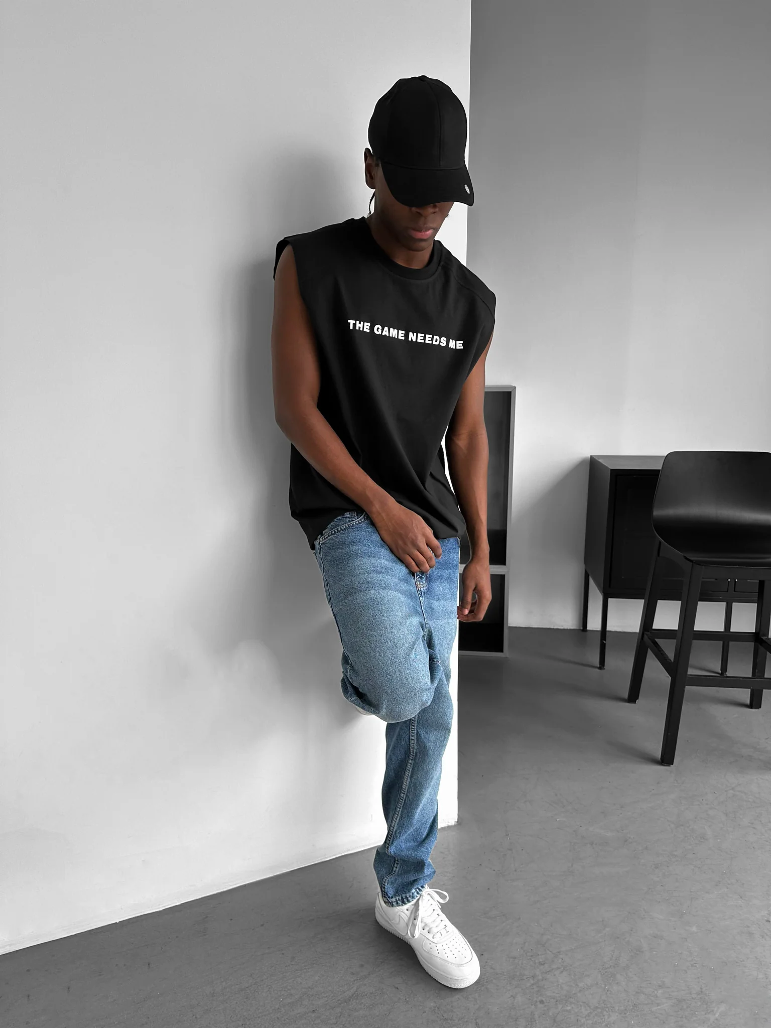 Oversize Game Tanktop - Black - Image 5