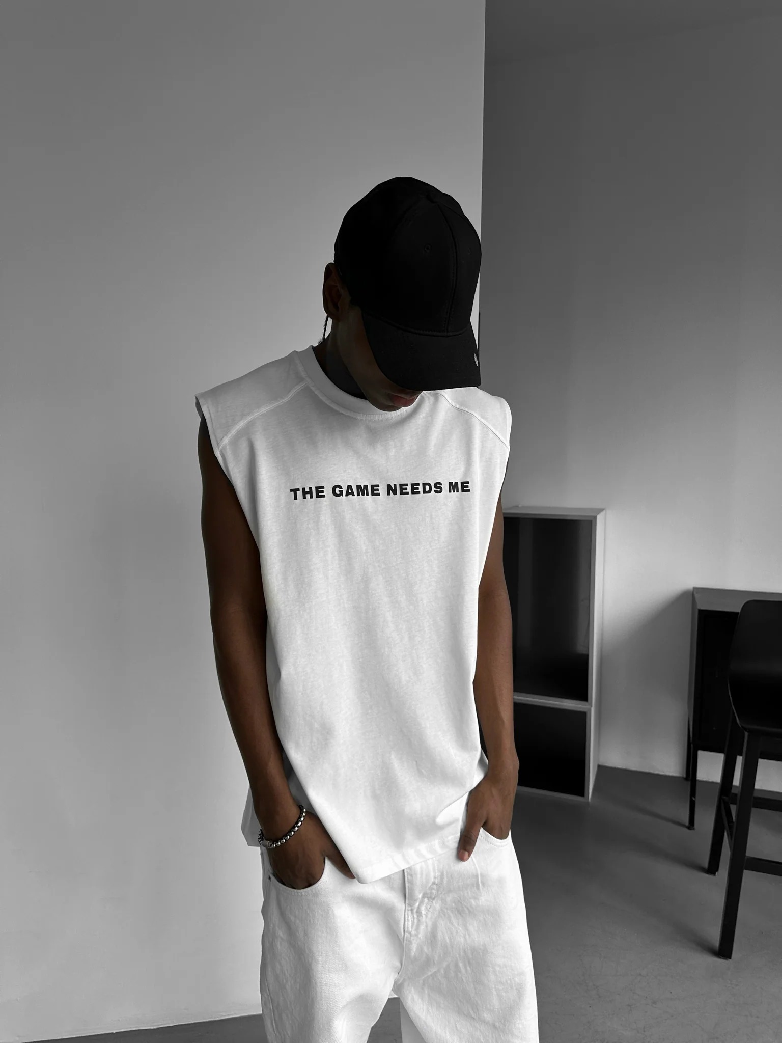 Oversize Game Tanktop - Ecru - Image 2