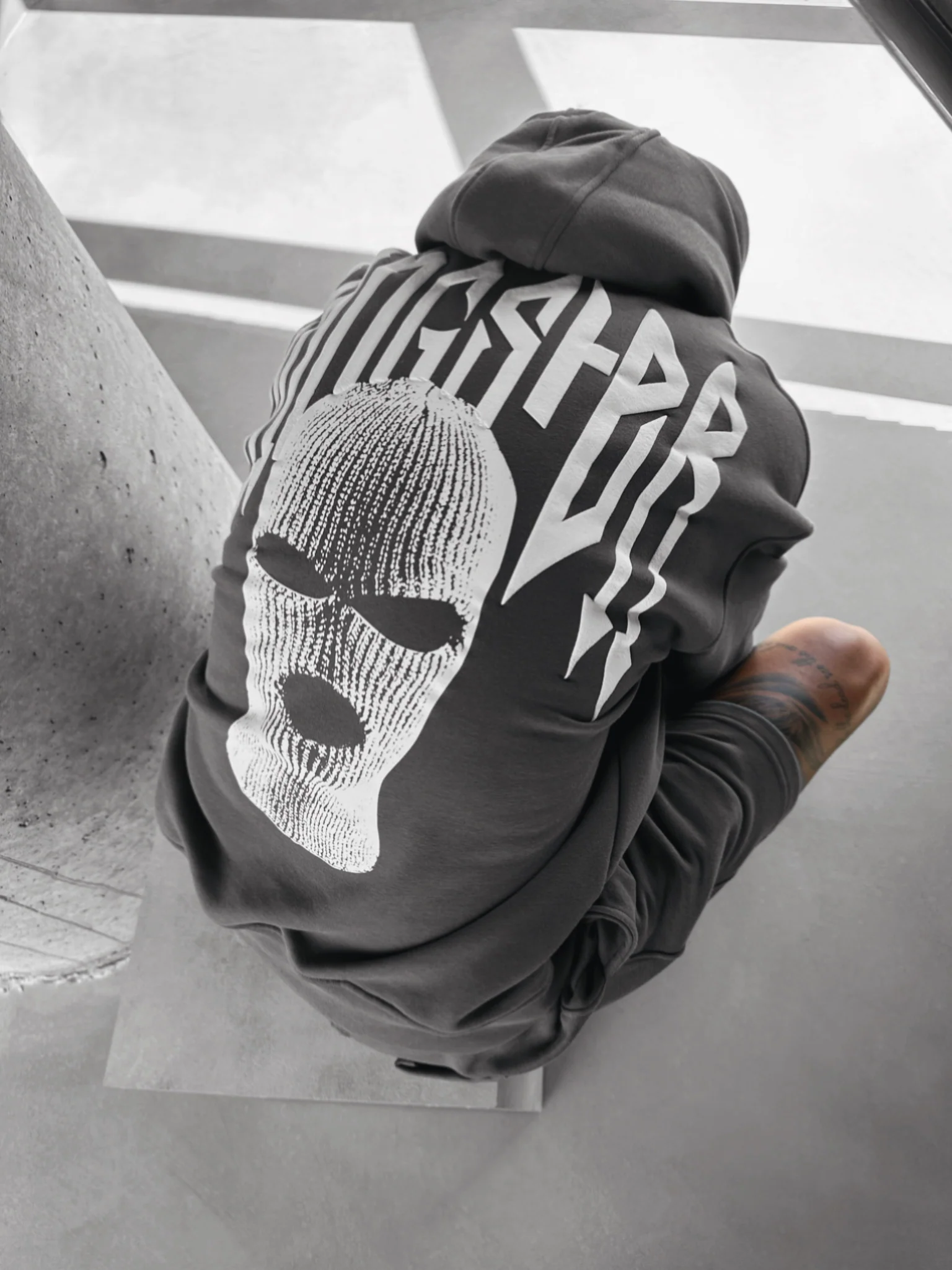 Oversize Gangster Hoodie - Anthracite - Image 2