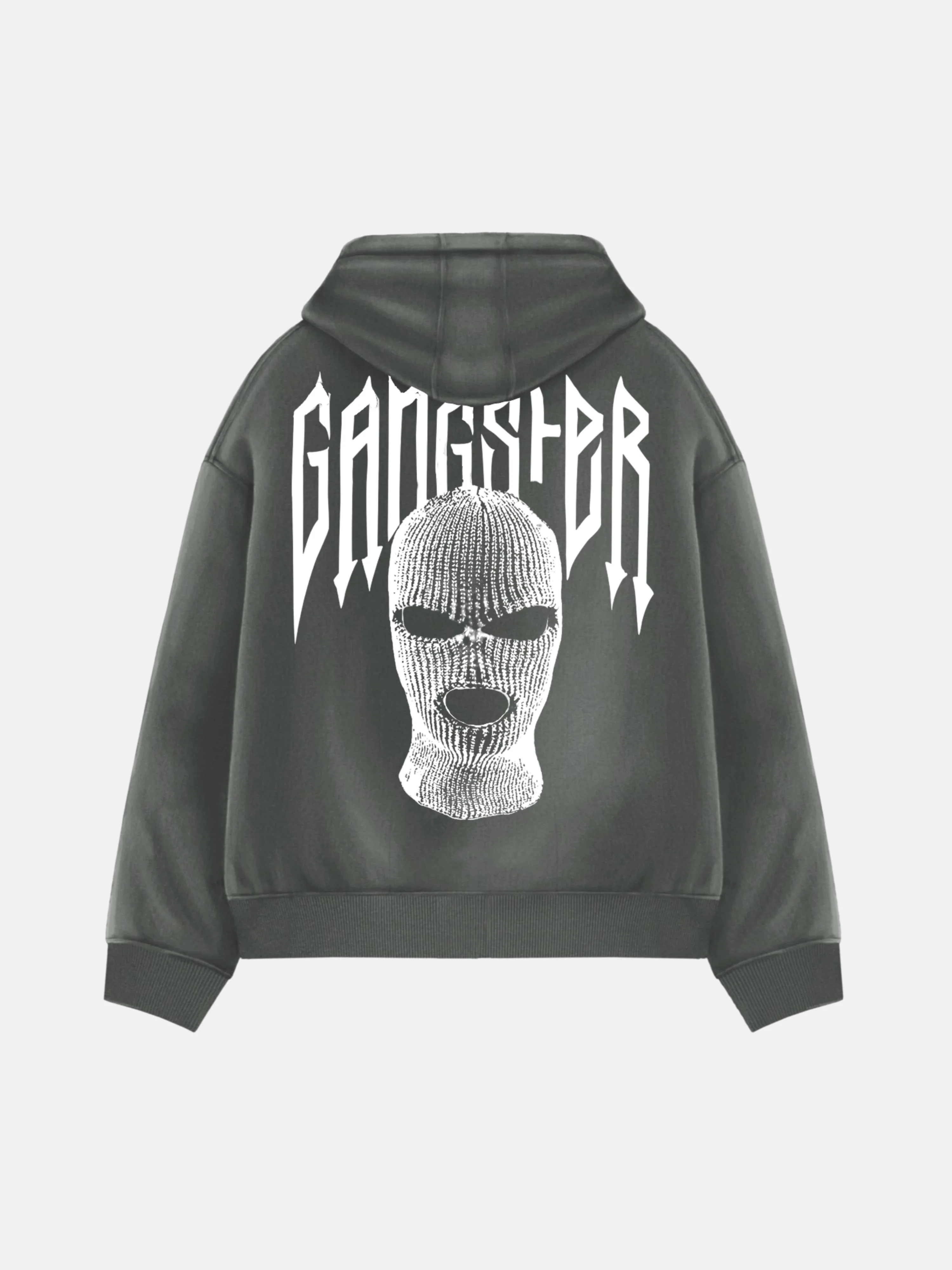 Oversize Gangster Hoodie - Anthracite - Image 5
