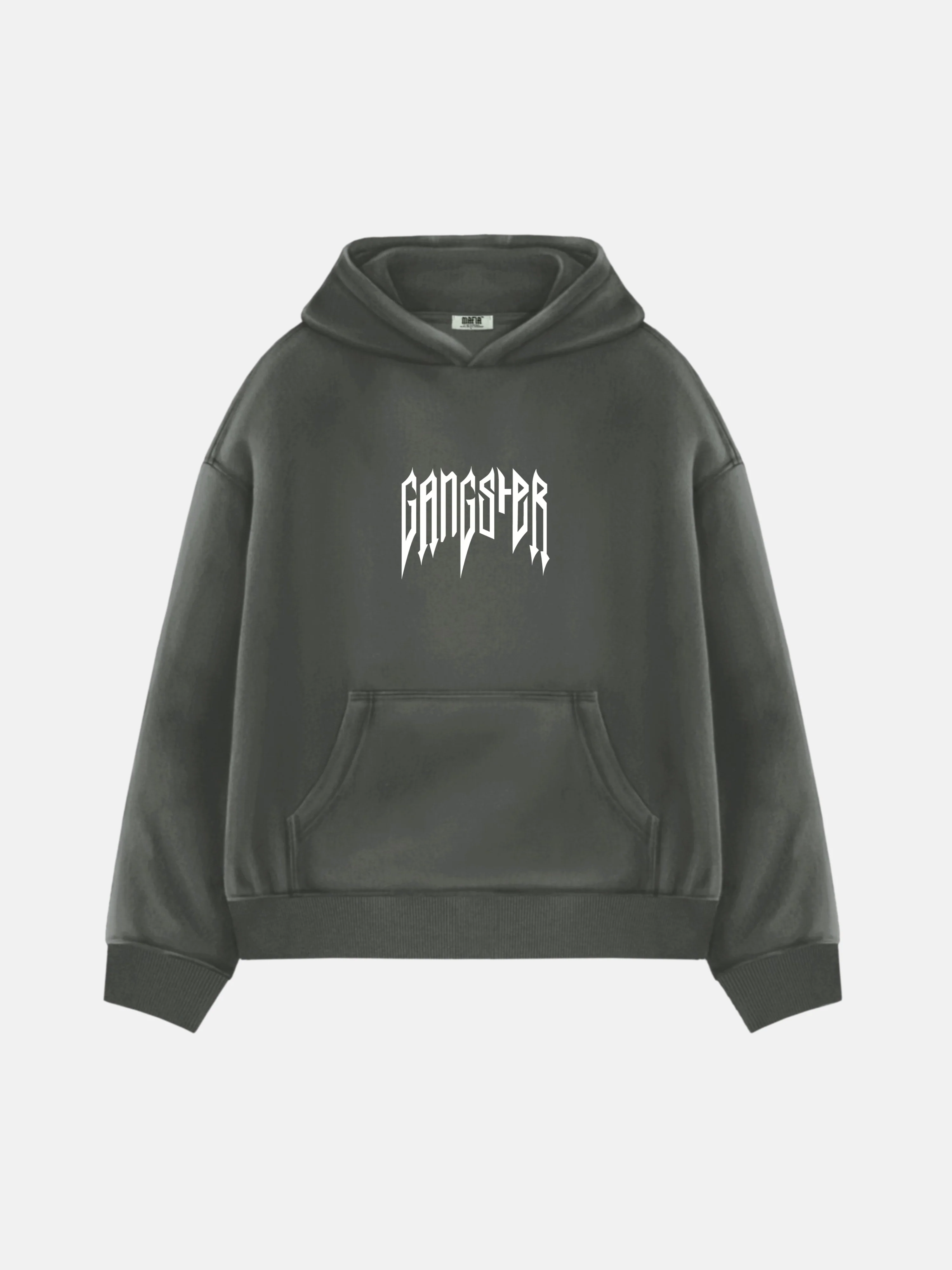 Oversize Gangster Hoodie - Anthracite - Image 6