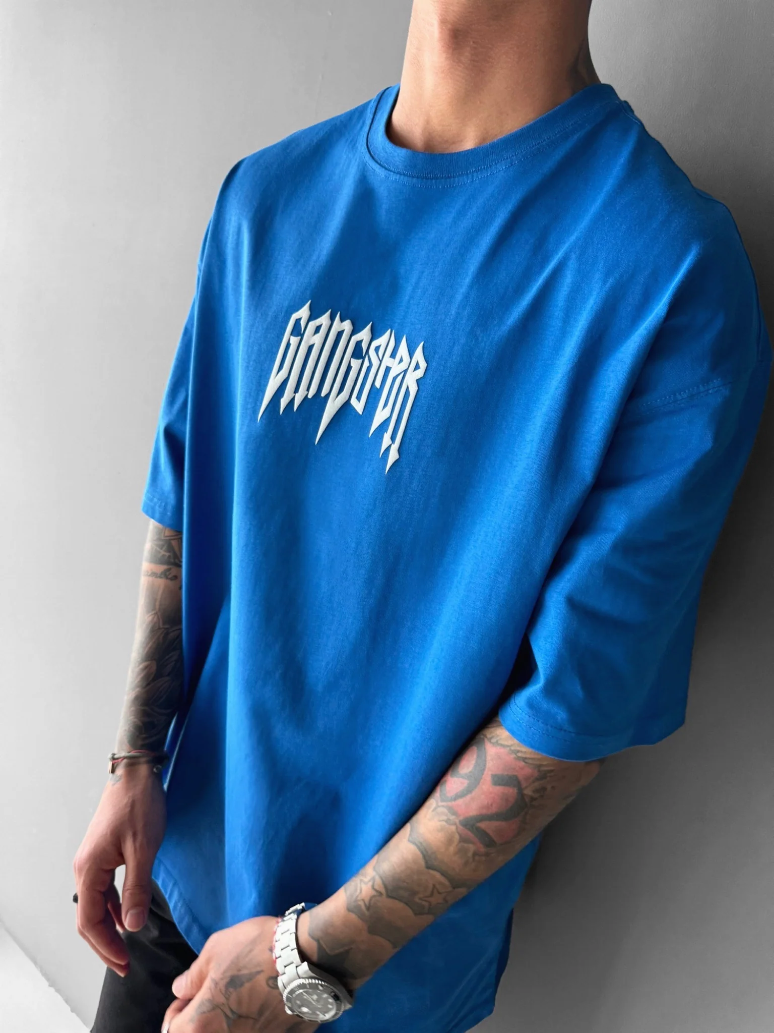 Oversize Gangster T-shirt - Saks - Image 2