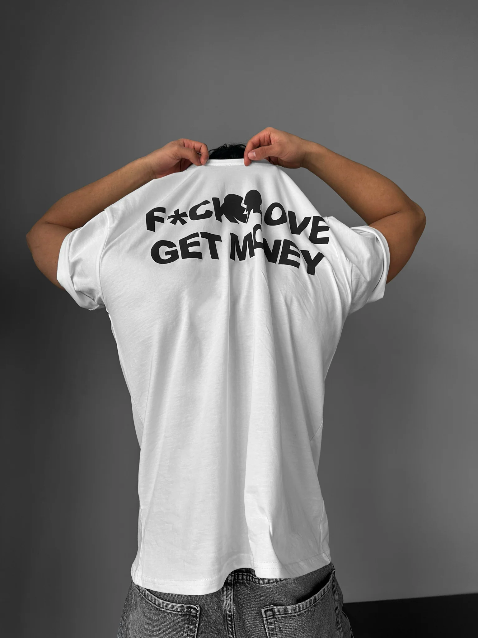 Oversize Get Money T-shirt - Ecru - Image 3