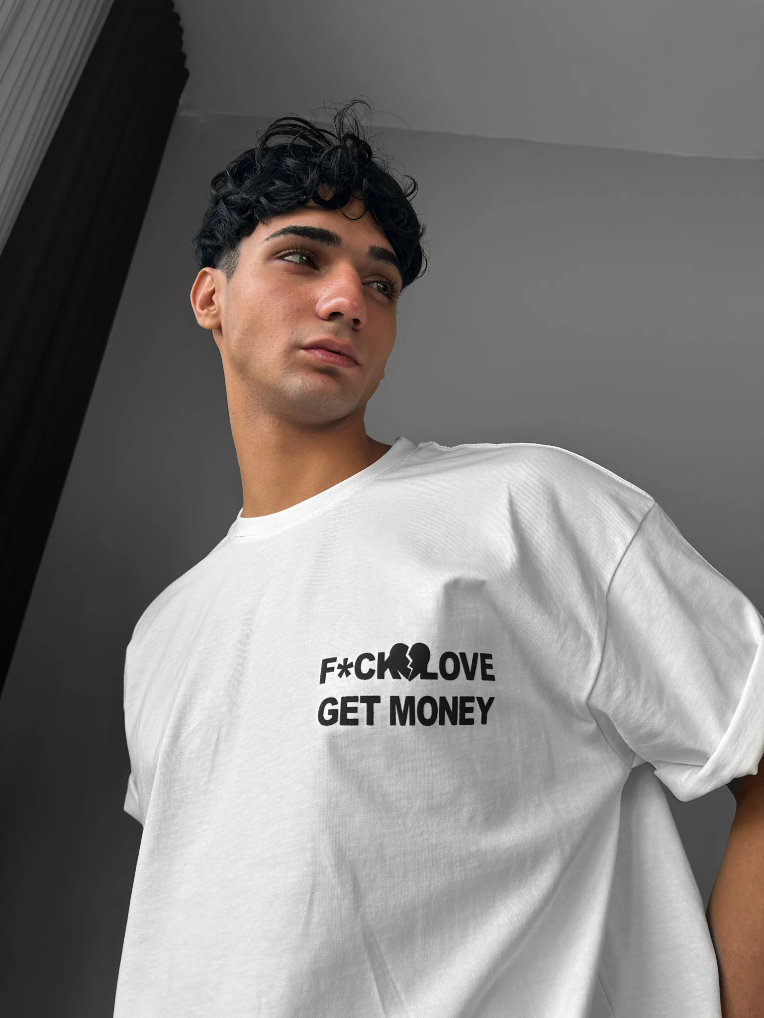 Oversize Get Money T-shirt - Ecru - Image 5