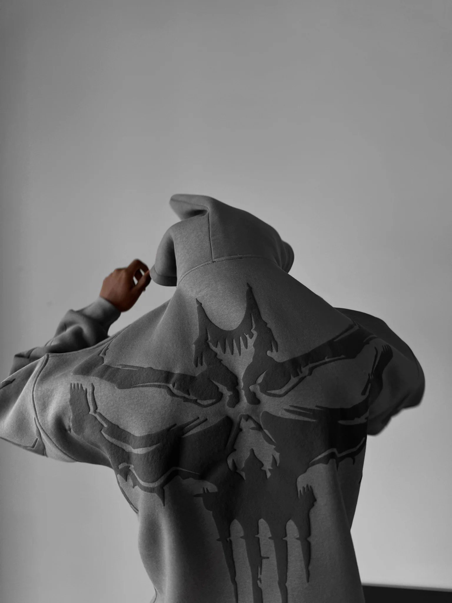 Oversize Ghost Hoodie - Anthracite - Image 3