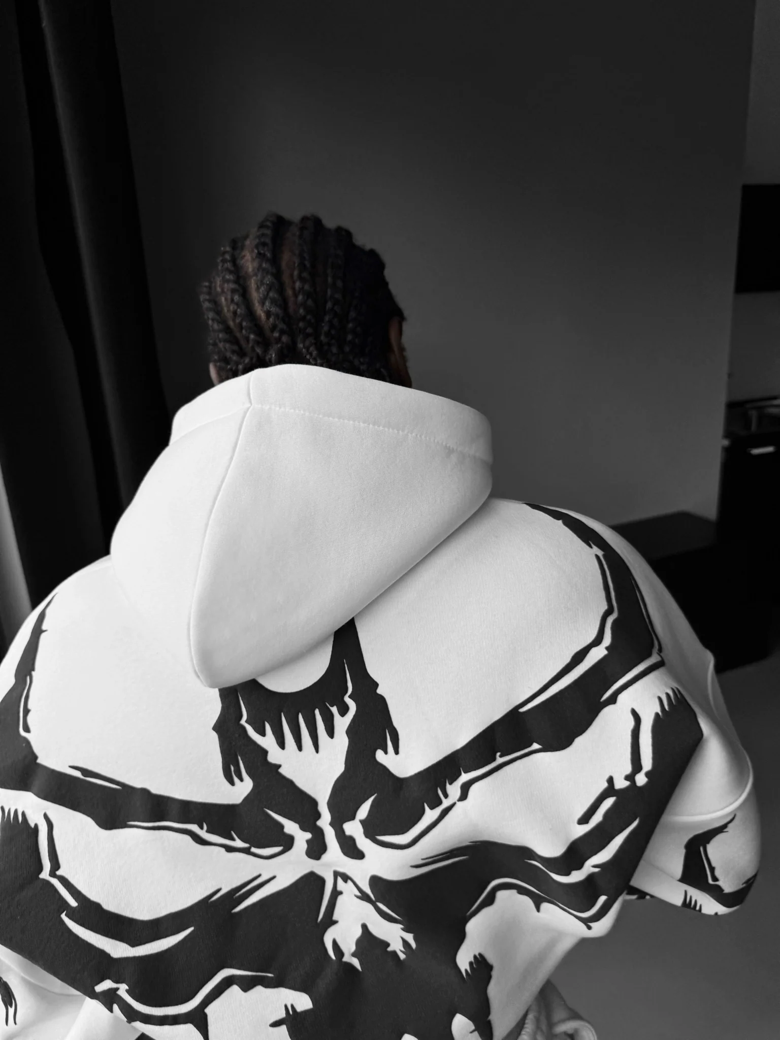 Oversize Ghost Hoodie - White - Image 3