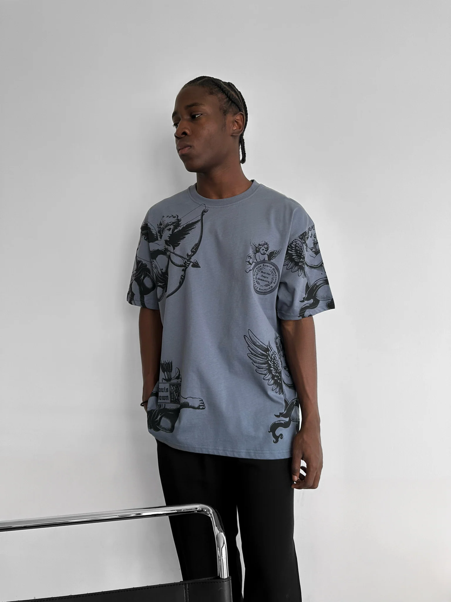 Oversize Guardian Angels T-Shirt - Stormy Weather - Image 2