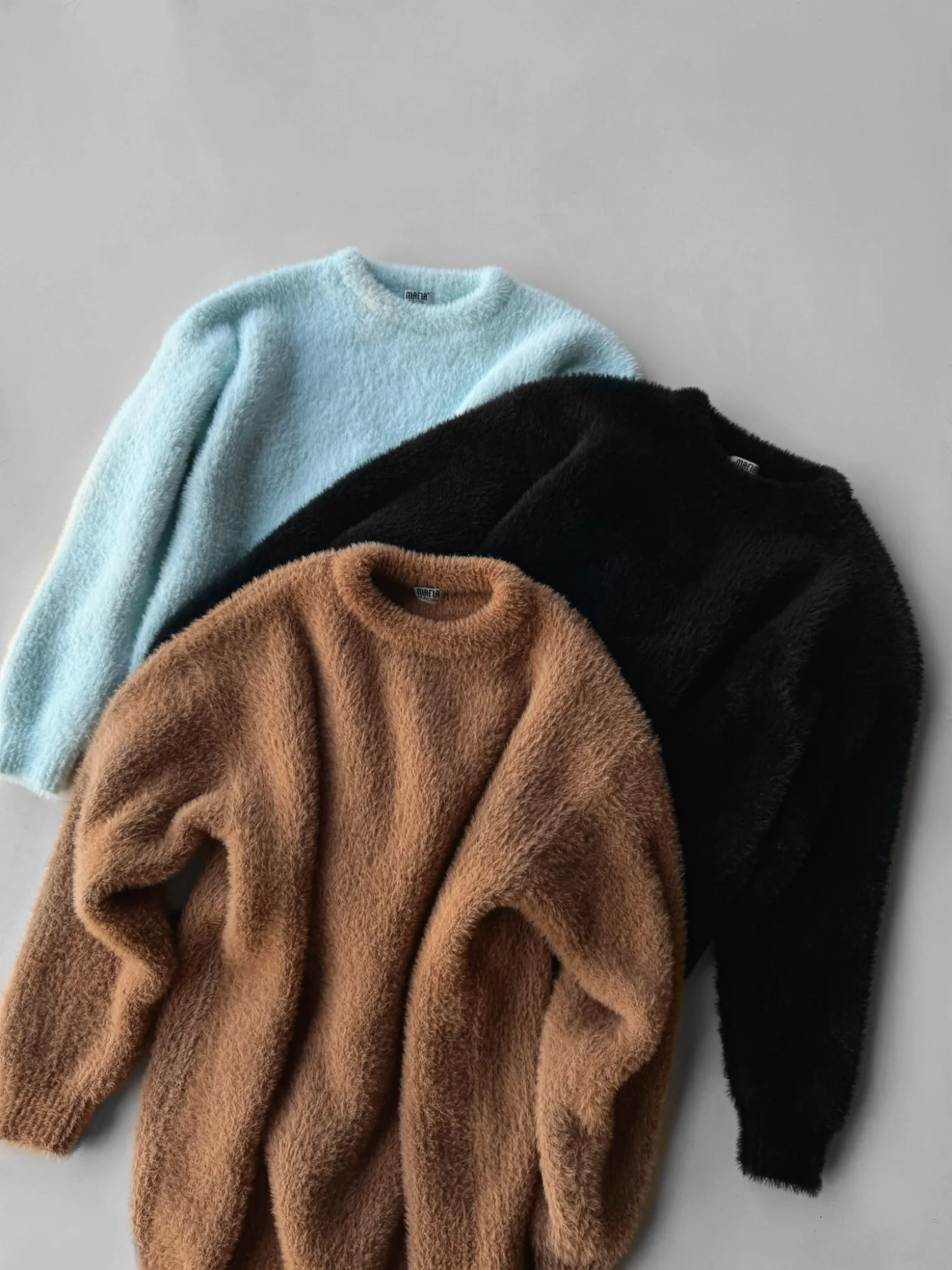 Oversize Hairy Rope Sweater - Wood Smoke - Image 2